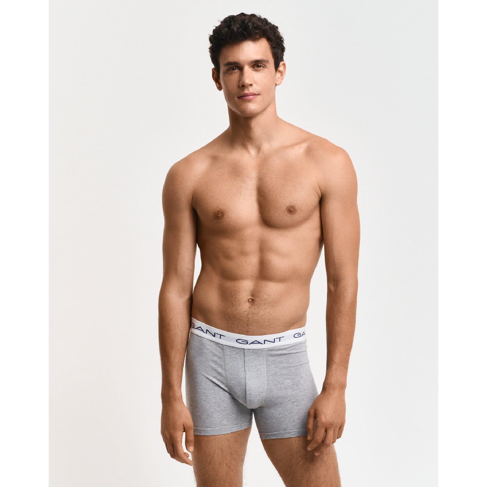 Grey - Gant - 3 Pack of Boxer Briefs - 3