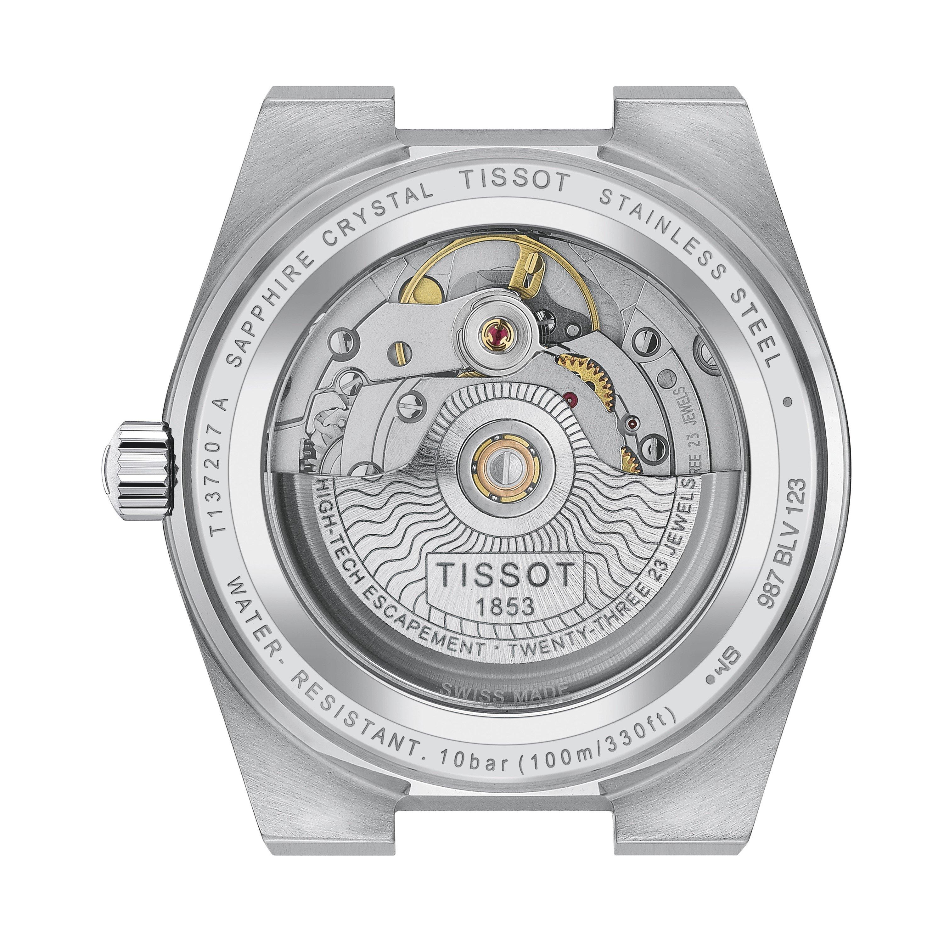 MOP/Steel - Tissot - Men's PRX Automatic Stainless Steel Water Resistant Auto Analogue Watch - 3