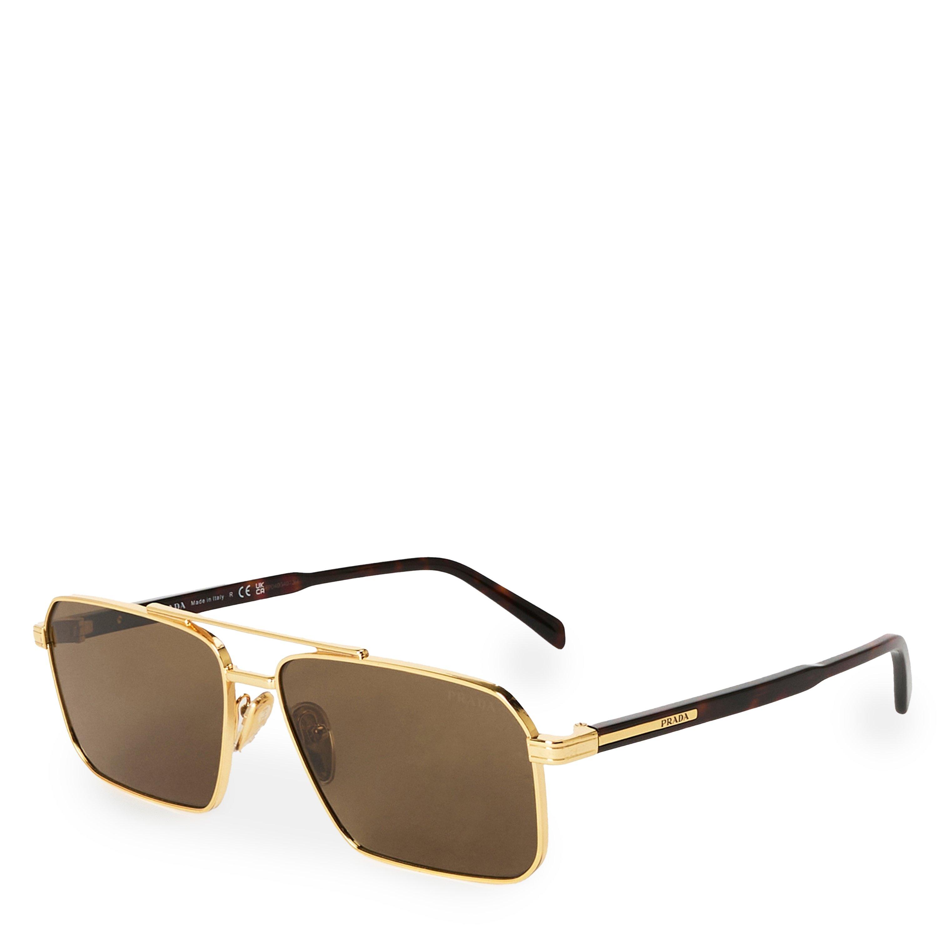 Prada Aviator Sunglasses - Gold