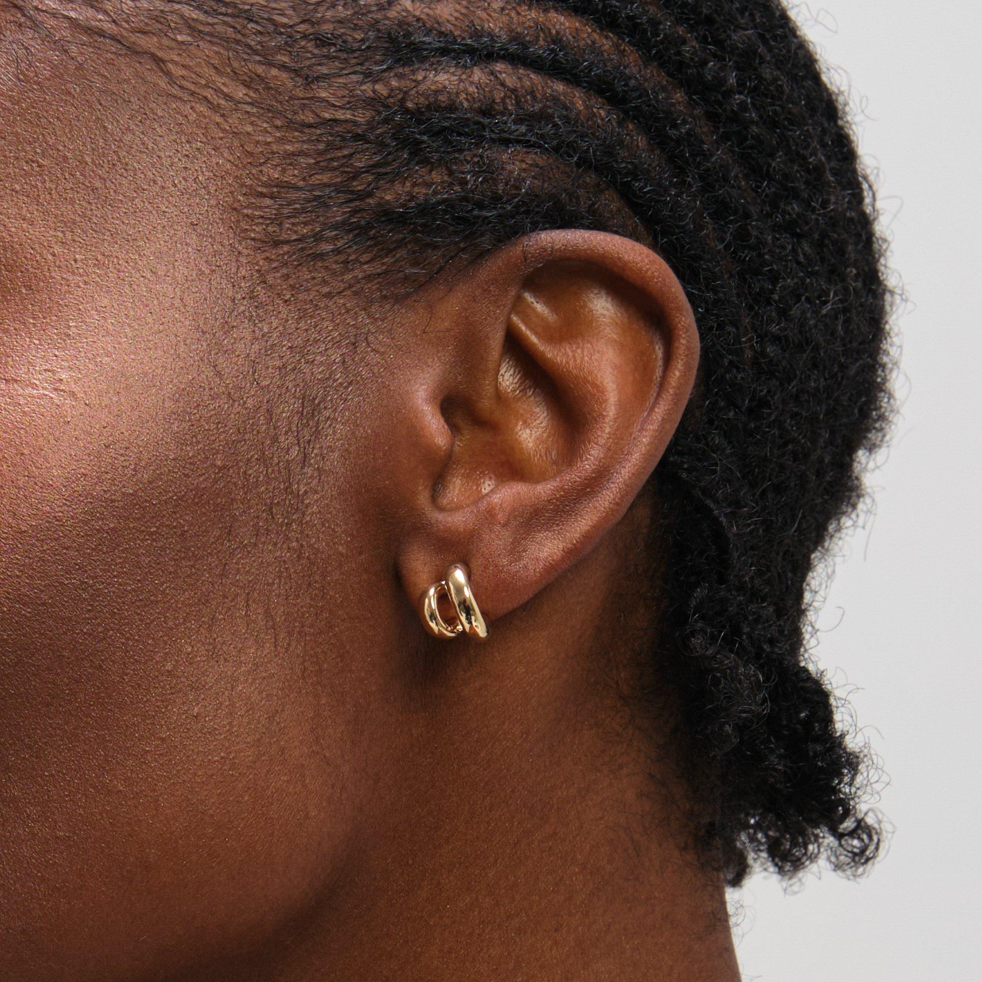 Gold - Mood - Gold Plated Hoops - Pack of 3 - 3