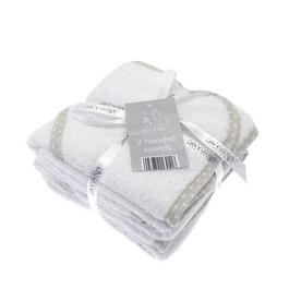 Country Club Baby Towels 100% Cotton 2 Pack Hooded - White