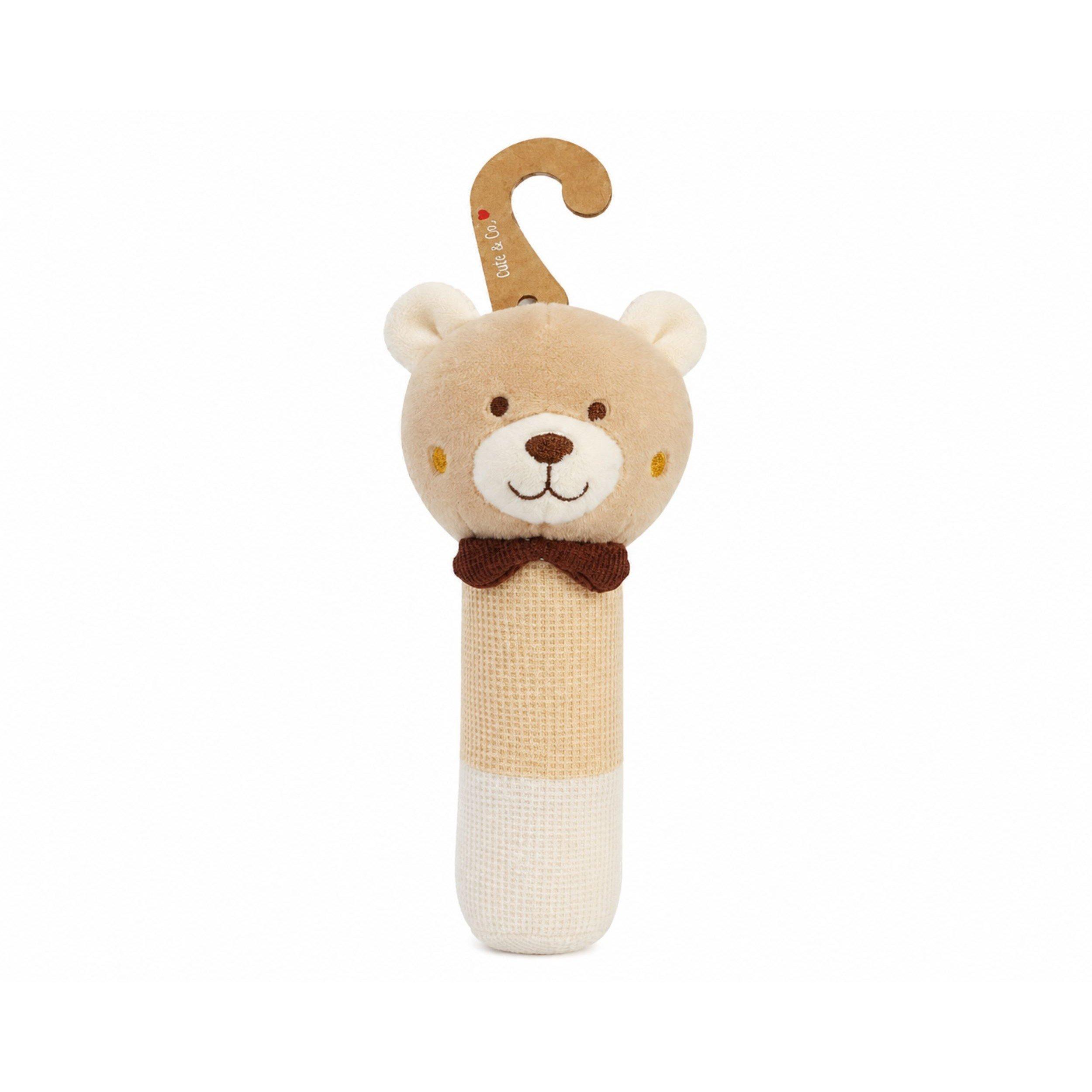 Taupe - Cute and Co - Cute & Co Baby Bear Squeaker - 1