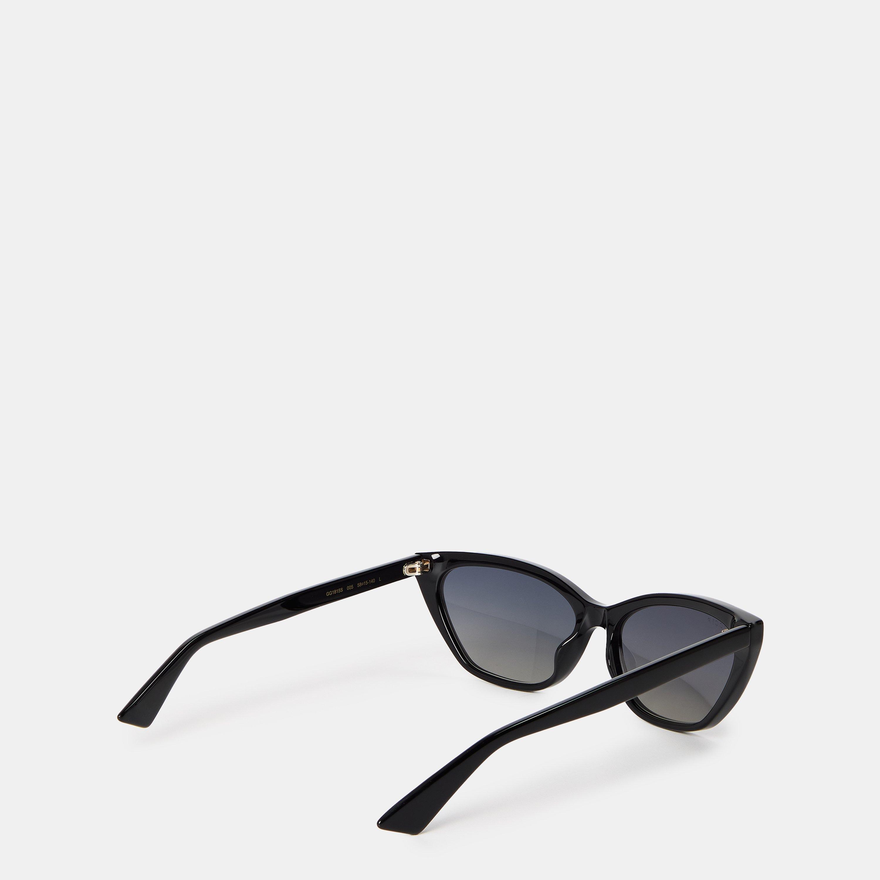 Black/Grey - Gucci - Double G Cats Eye Sunglasses - 2