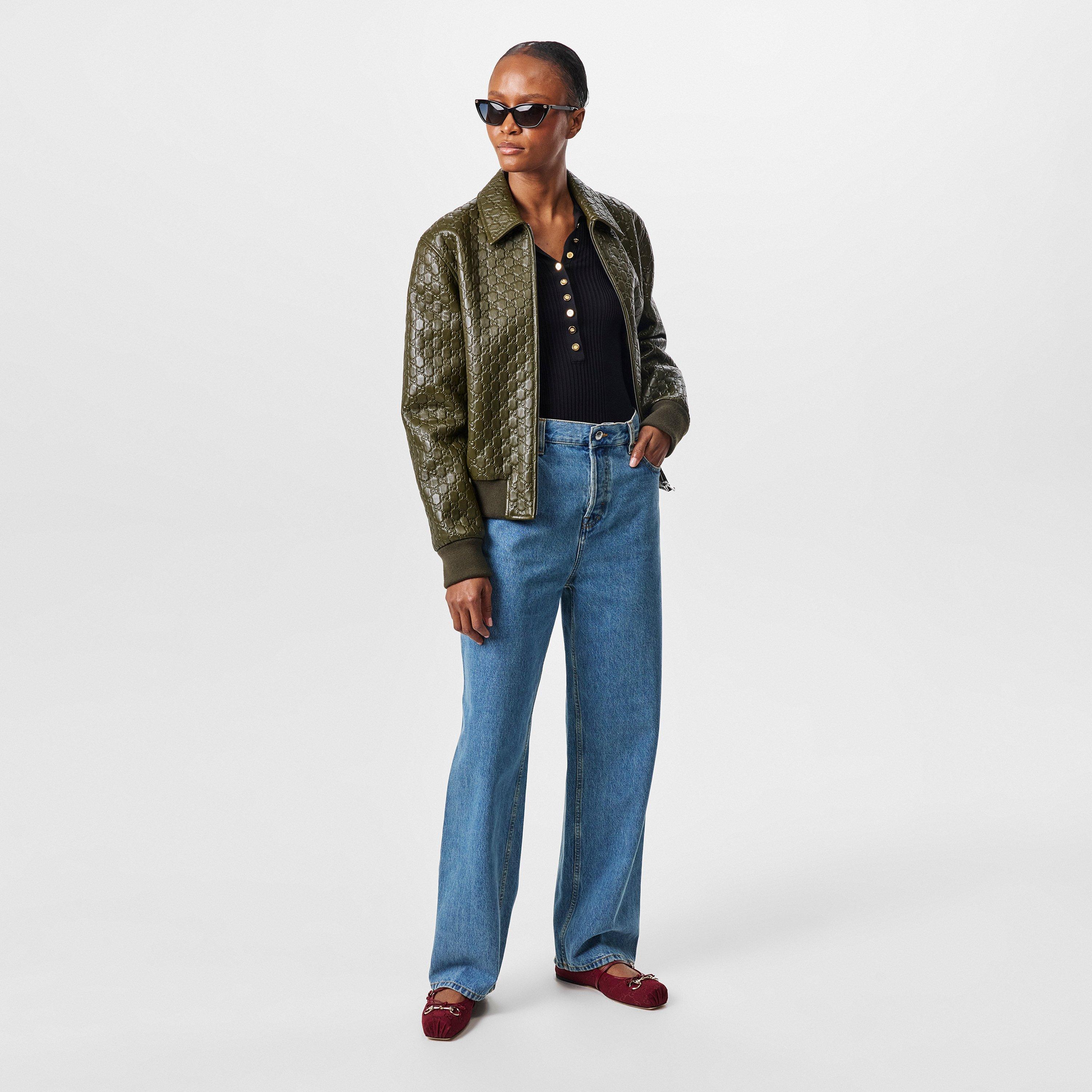 Black/Grey - Gucci - Double G Cats Eye Sunglasses - 7