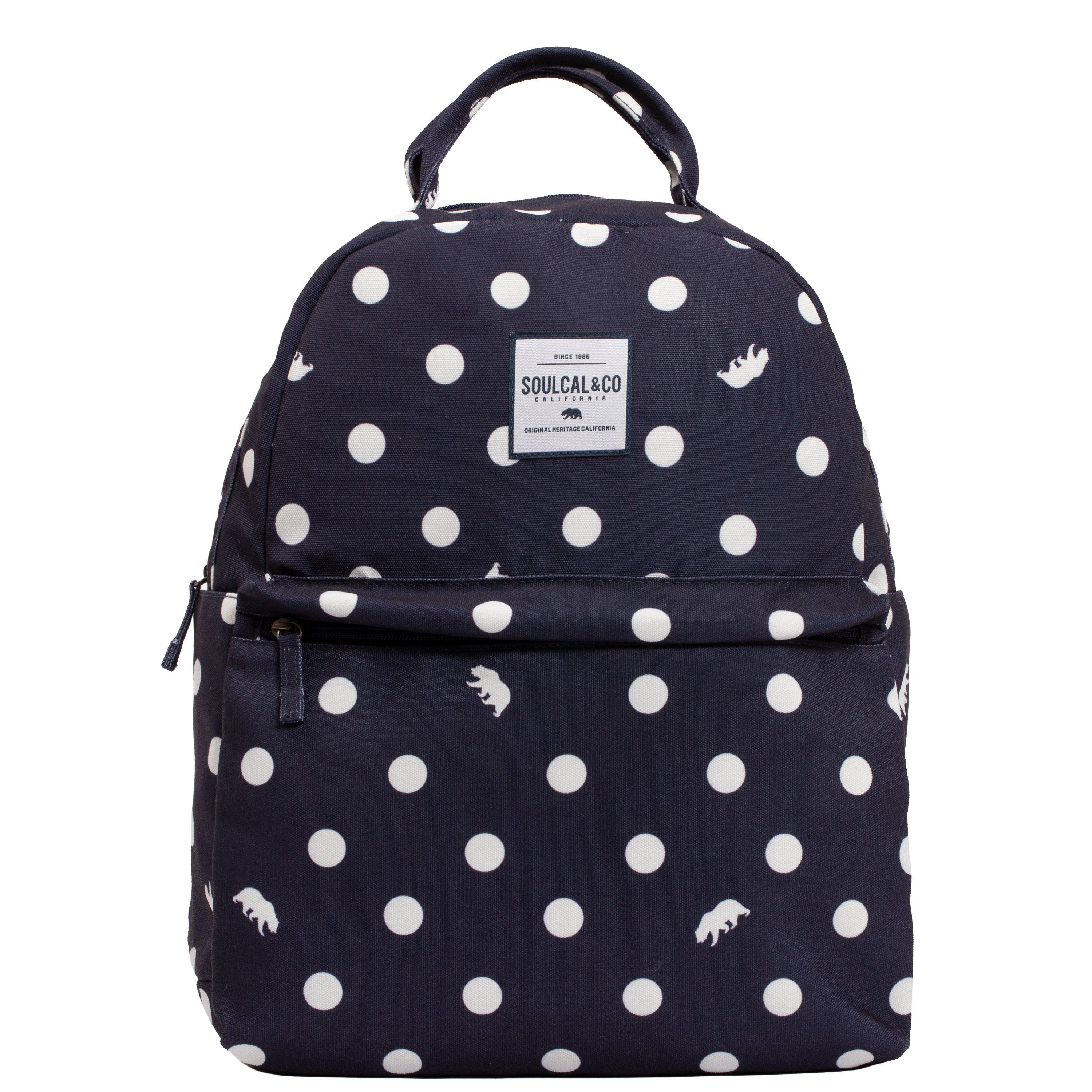 Polka dot backpack purse best sale