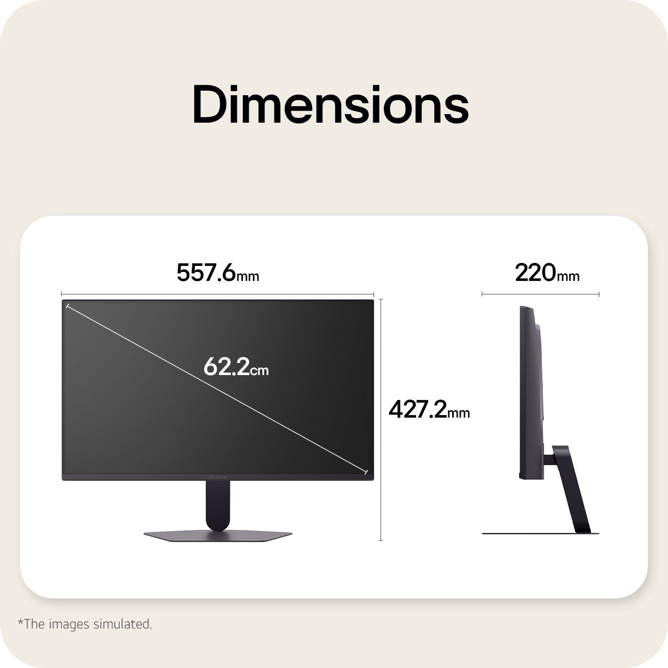 Black - LG - Gaming Monitor - 15