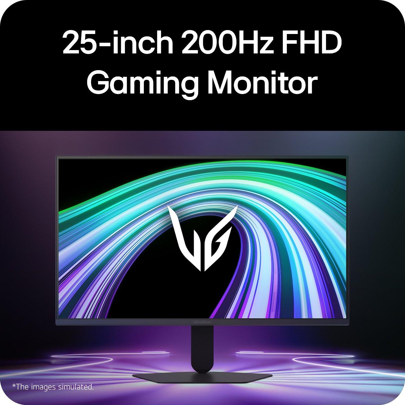 Black - LG - Gaming Monitor - 7