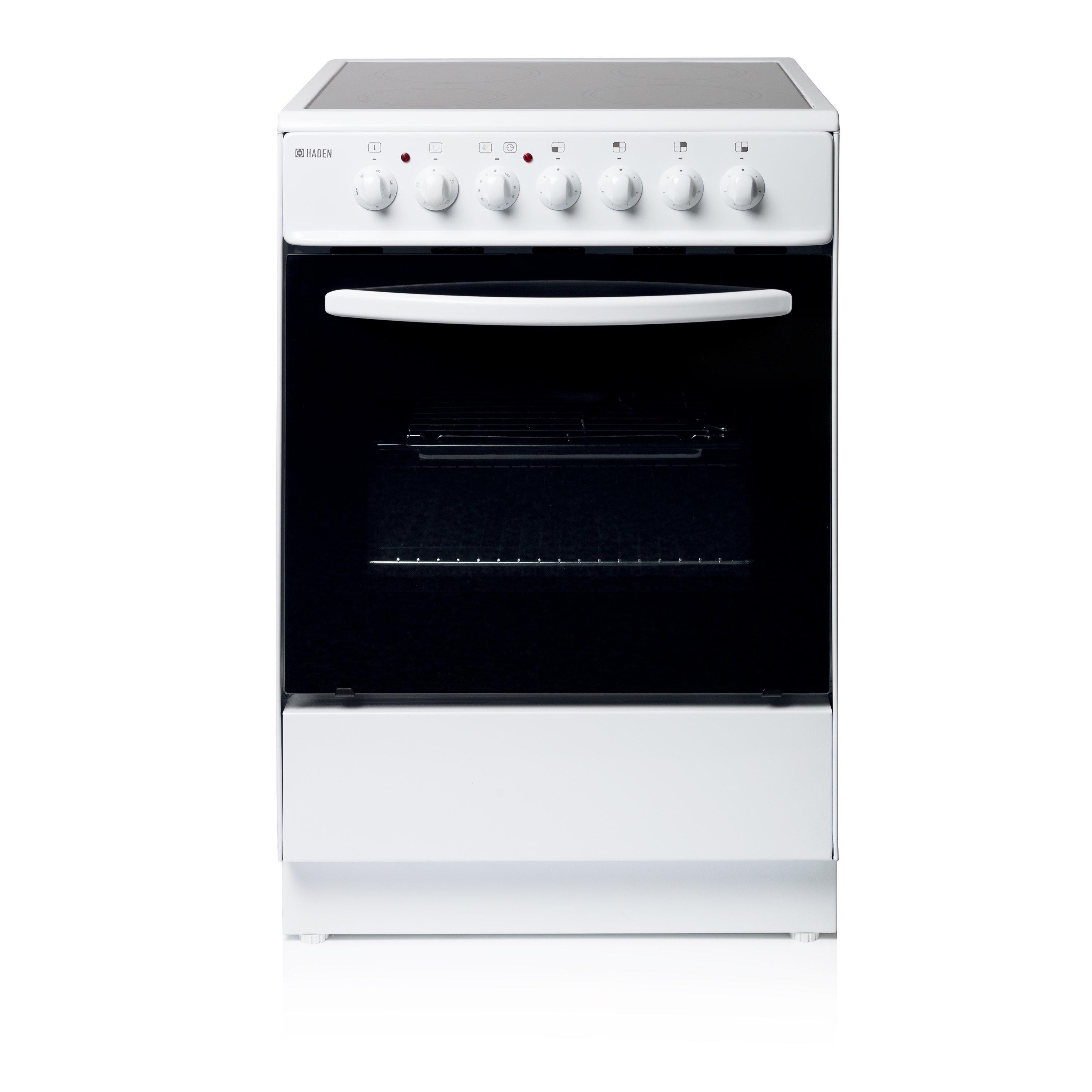 White - Haden - HEC60W - Electric Cooker with Ceramic Hob