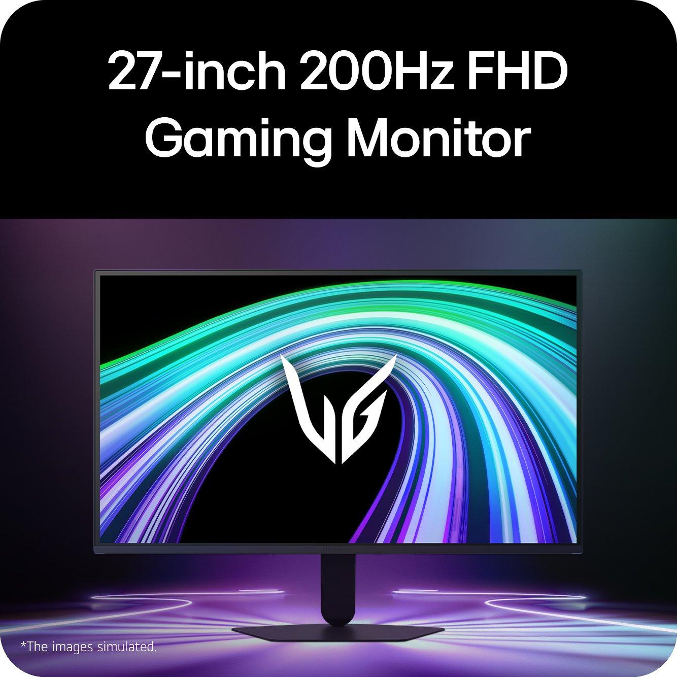 Black - LG - Gaming Monitor - 7