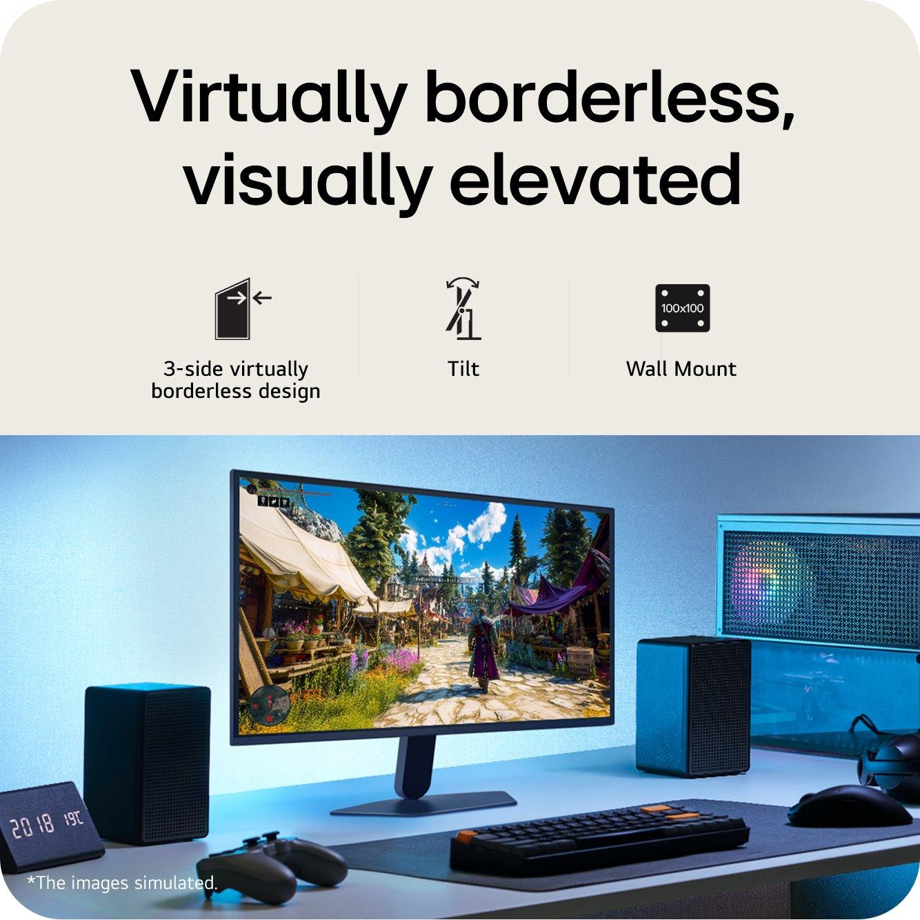 Black - LG - Gaming Monitor - 10