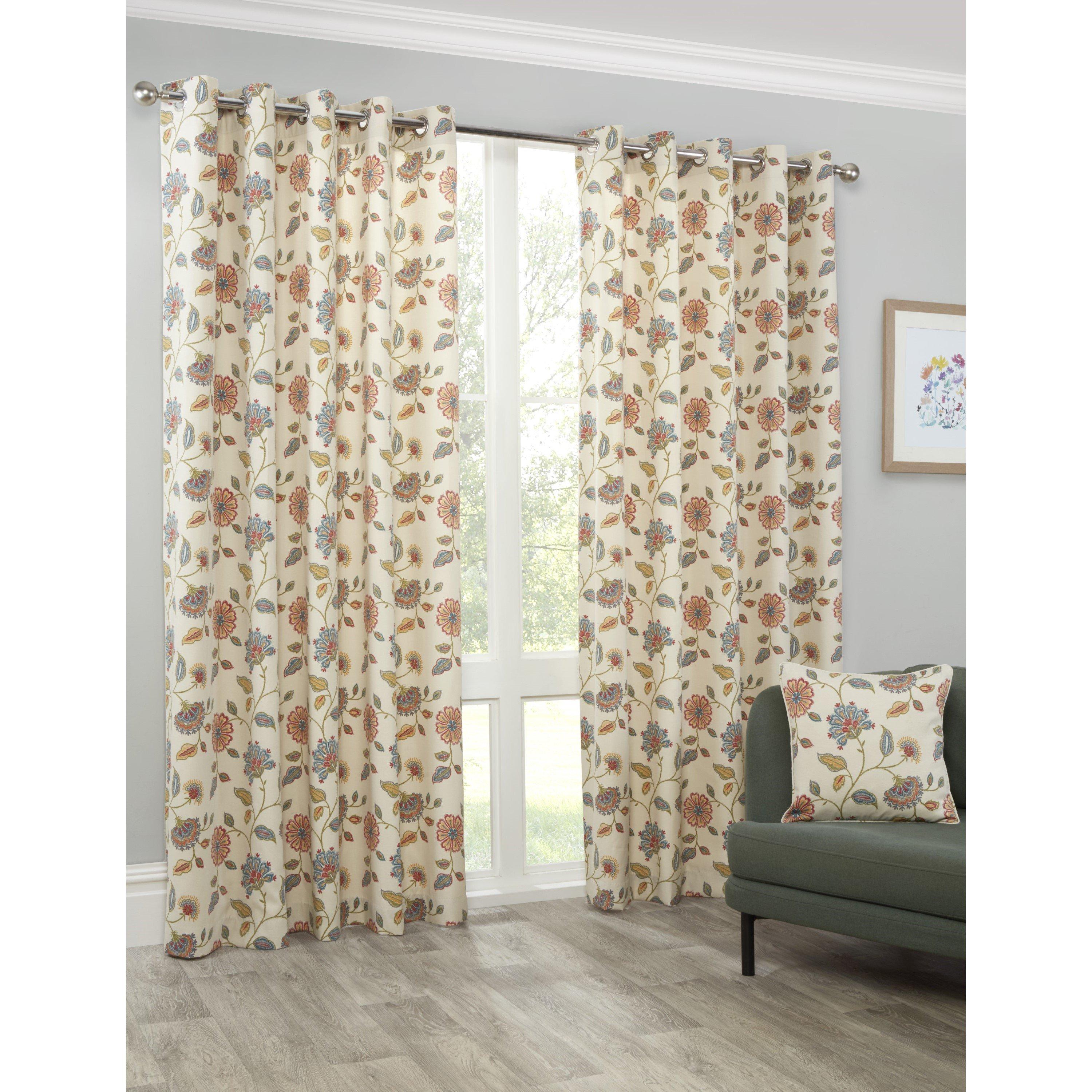 Sundour  Shelley Floral Eyelet Curtain -  - 46x72 In