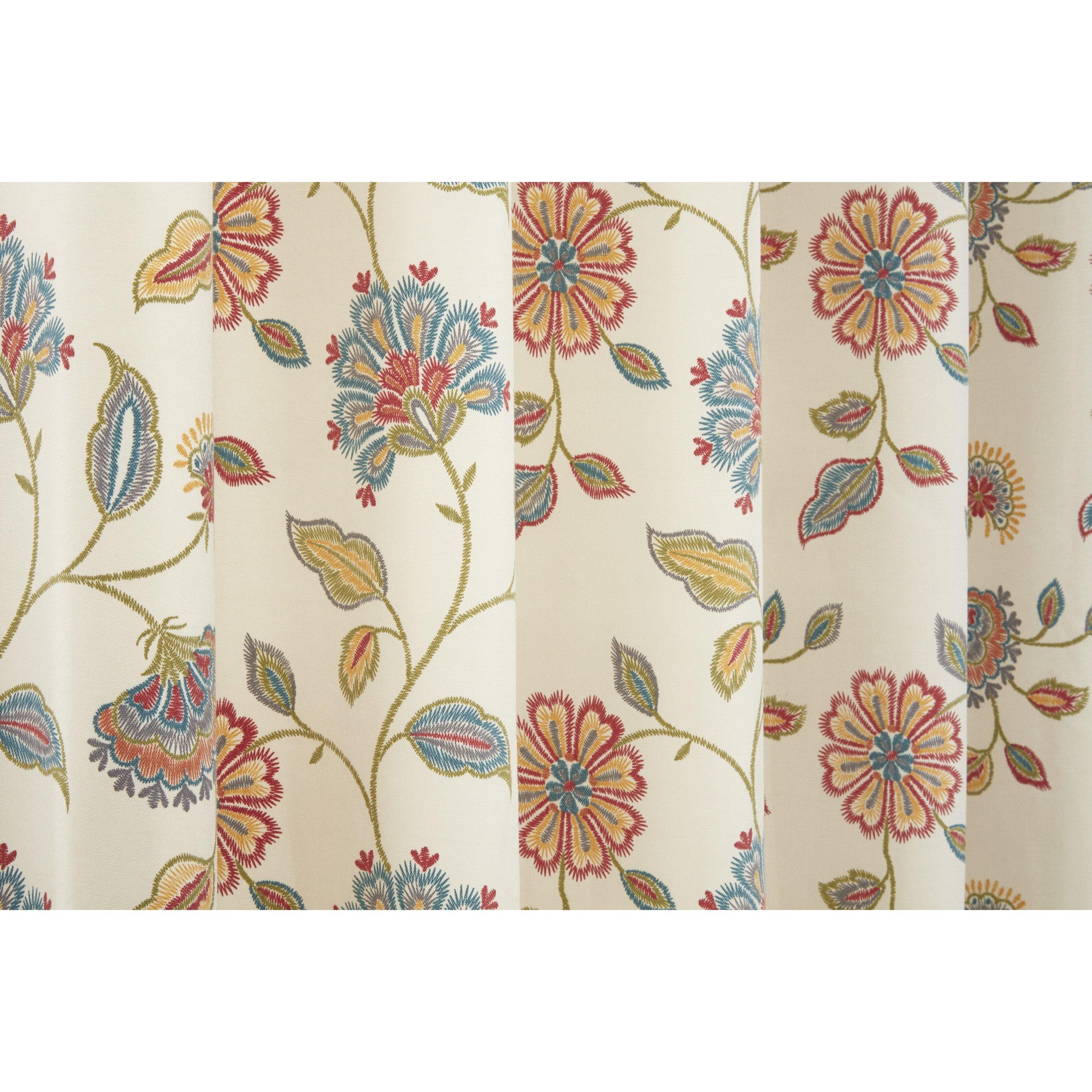 Multi - Sundour - Shelley Floral Eyelet Curtain - 4