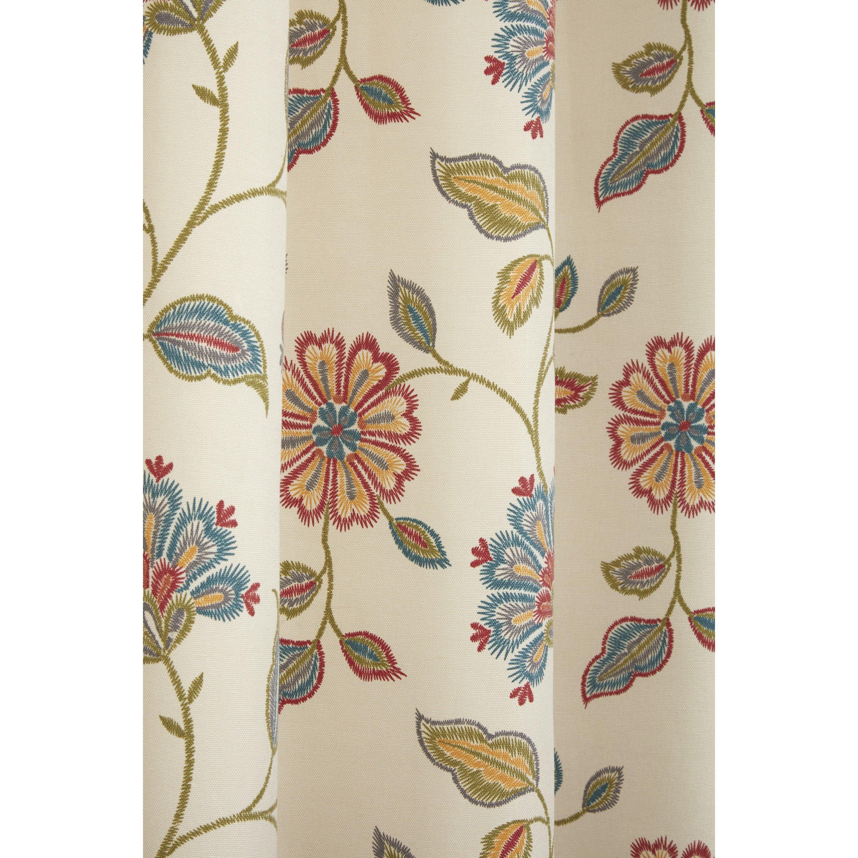 Multi - Sundour - Shelley Floral Eyelet Curtain - 5