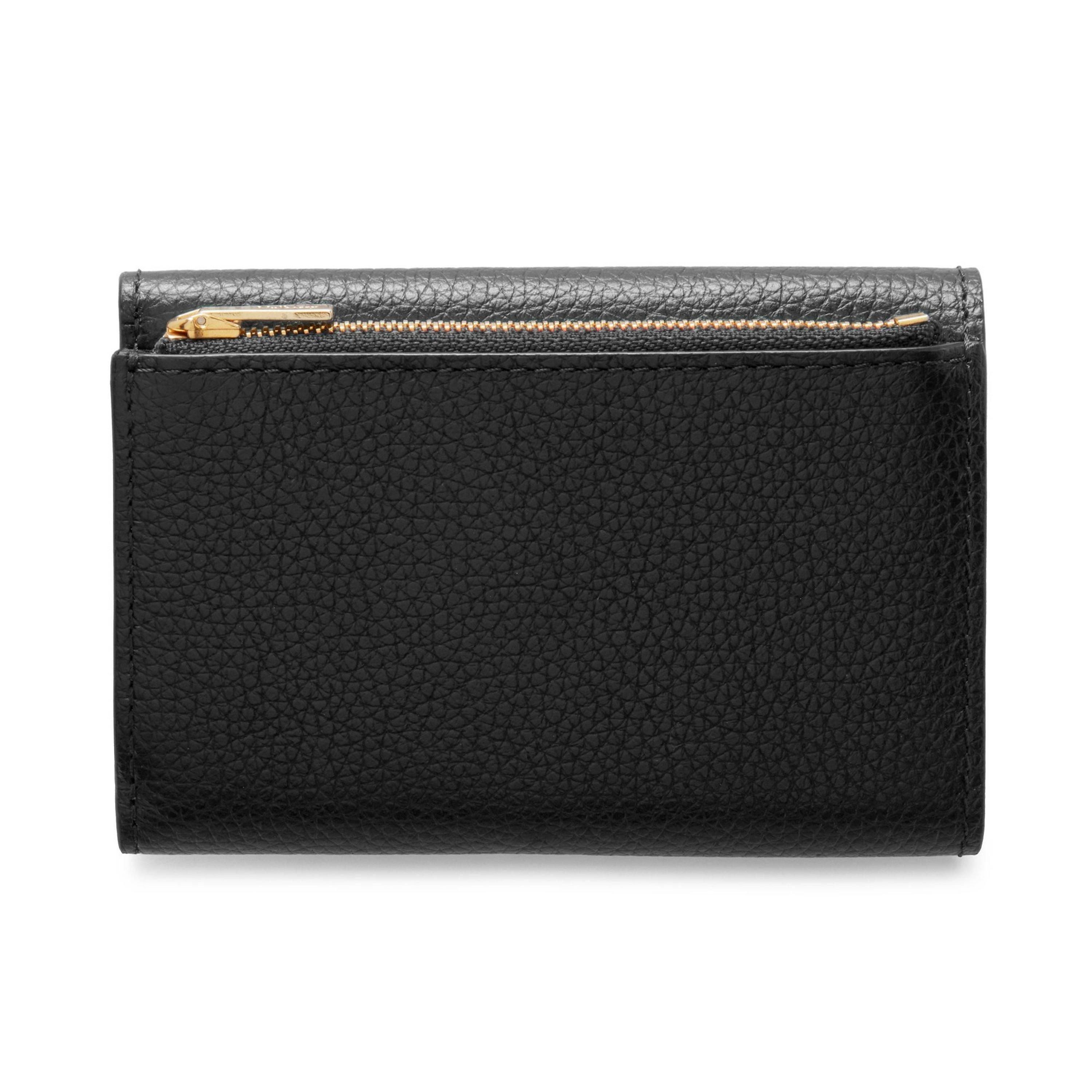 Black SCG* - Mulberry - Women's Leather Trifold Wallet - 2