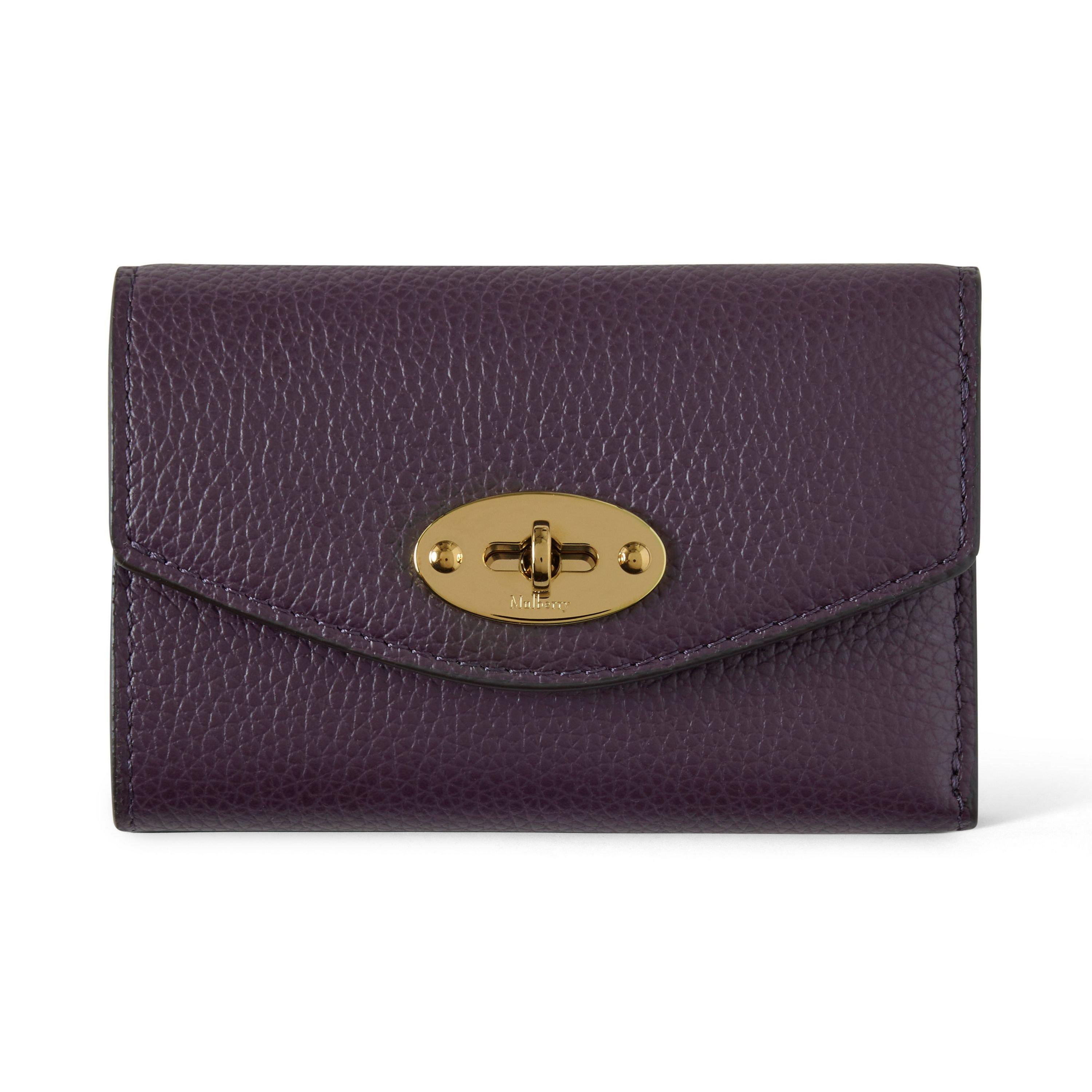 Mulberry Folded Multi-Card Wallet - Deep Aubergine