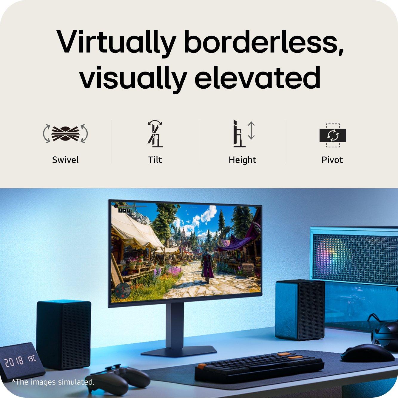 Black - LG - Gaming Monitor - 11