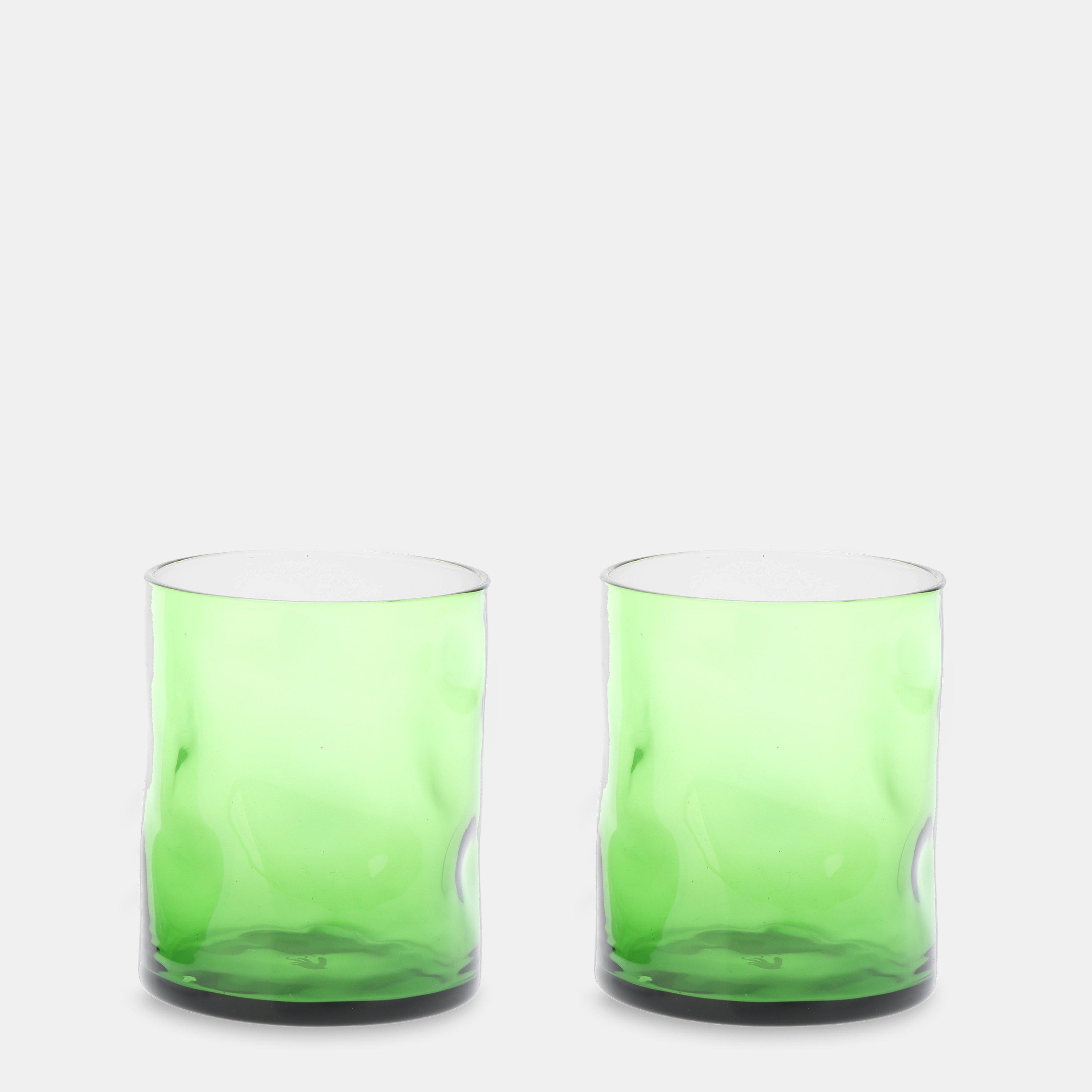 Green Black - Off White - Off Crumple Glass 99 - 1