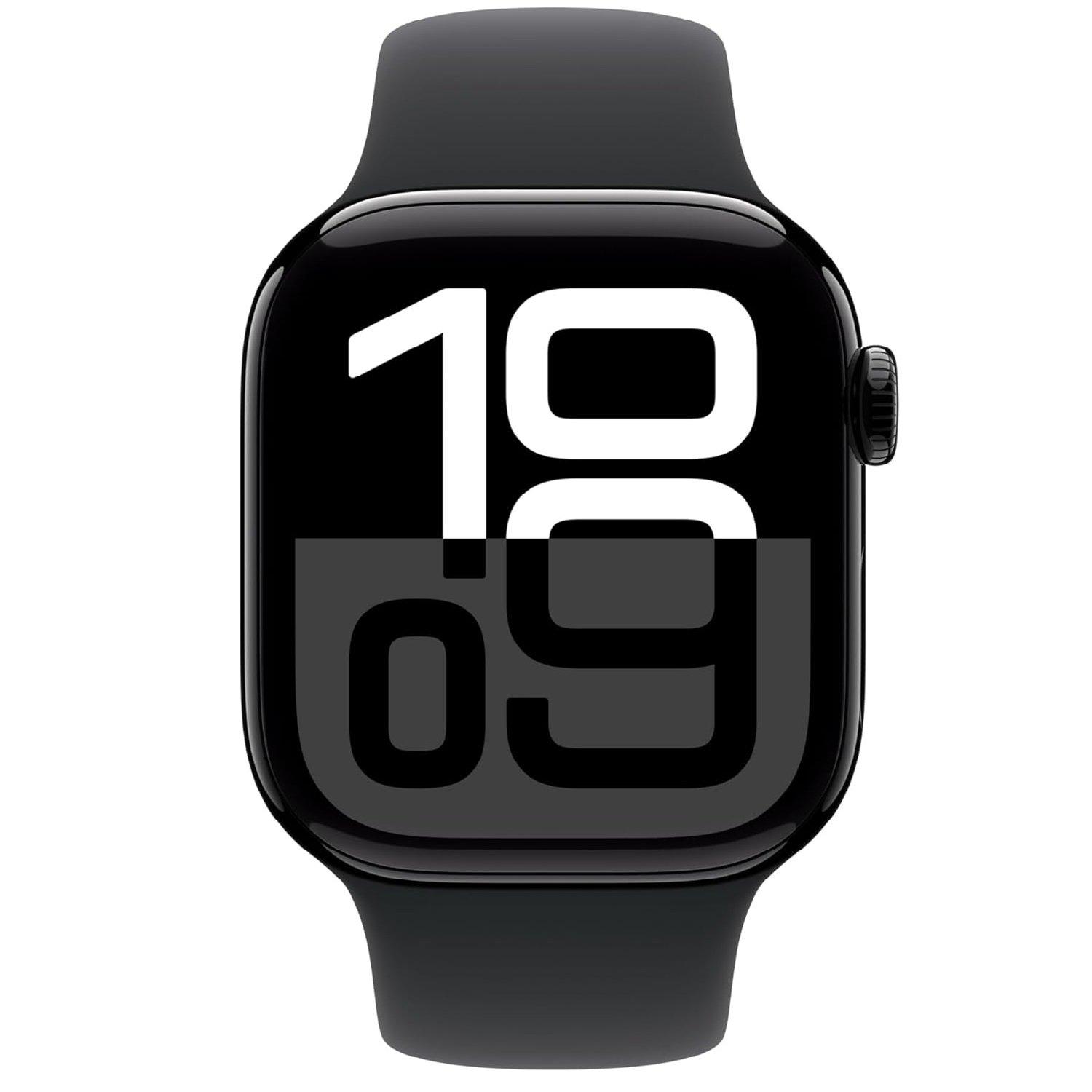 Jet Black - Apple - Apple Watch Series 10 GPS 42mm Sport Band - 2