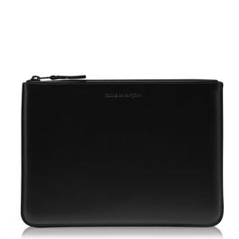 Comme des Garcons Wallet All Black Cow Hide Pouch