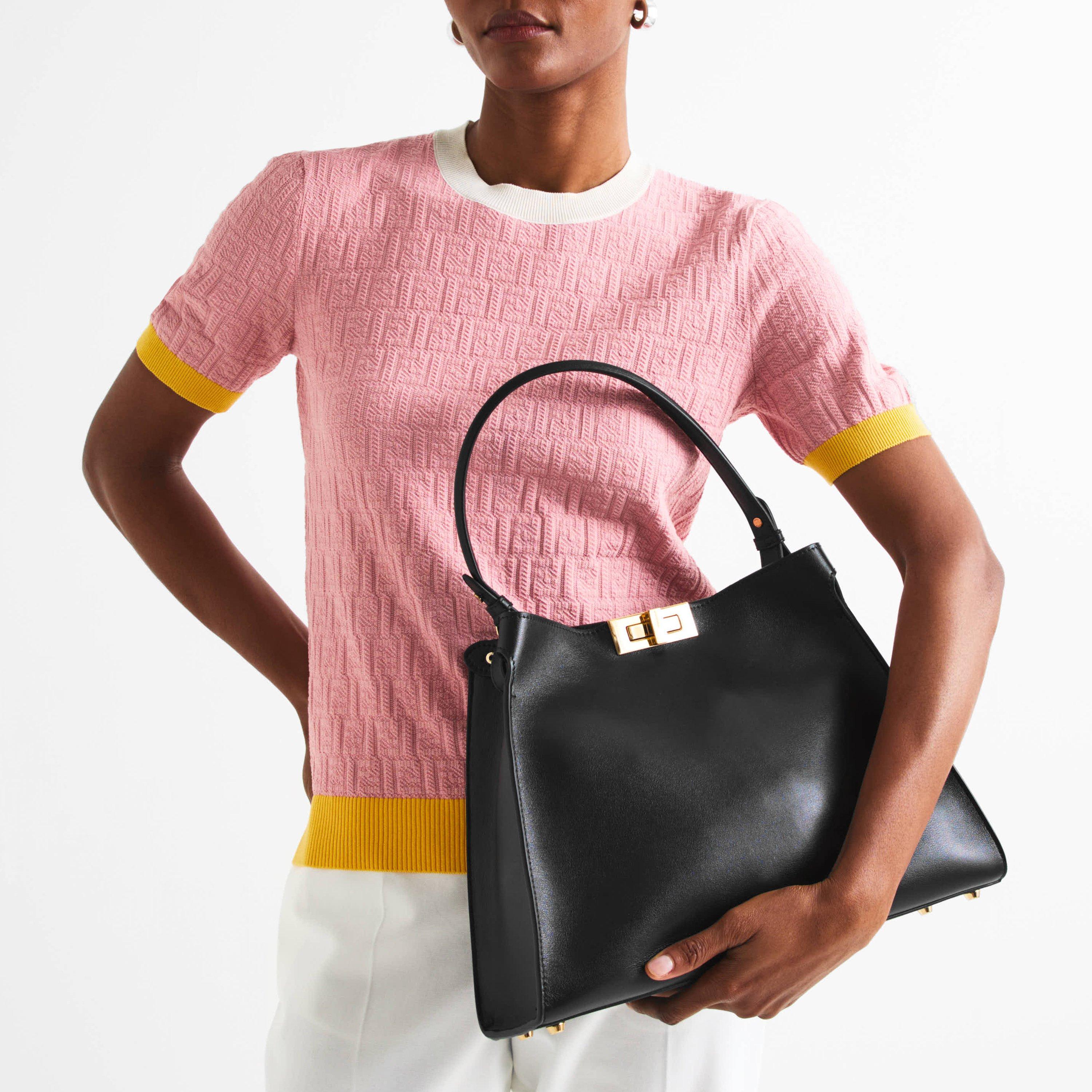 Nero/Chocolate - Fendi - Women's Top Handle Bag - 3