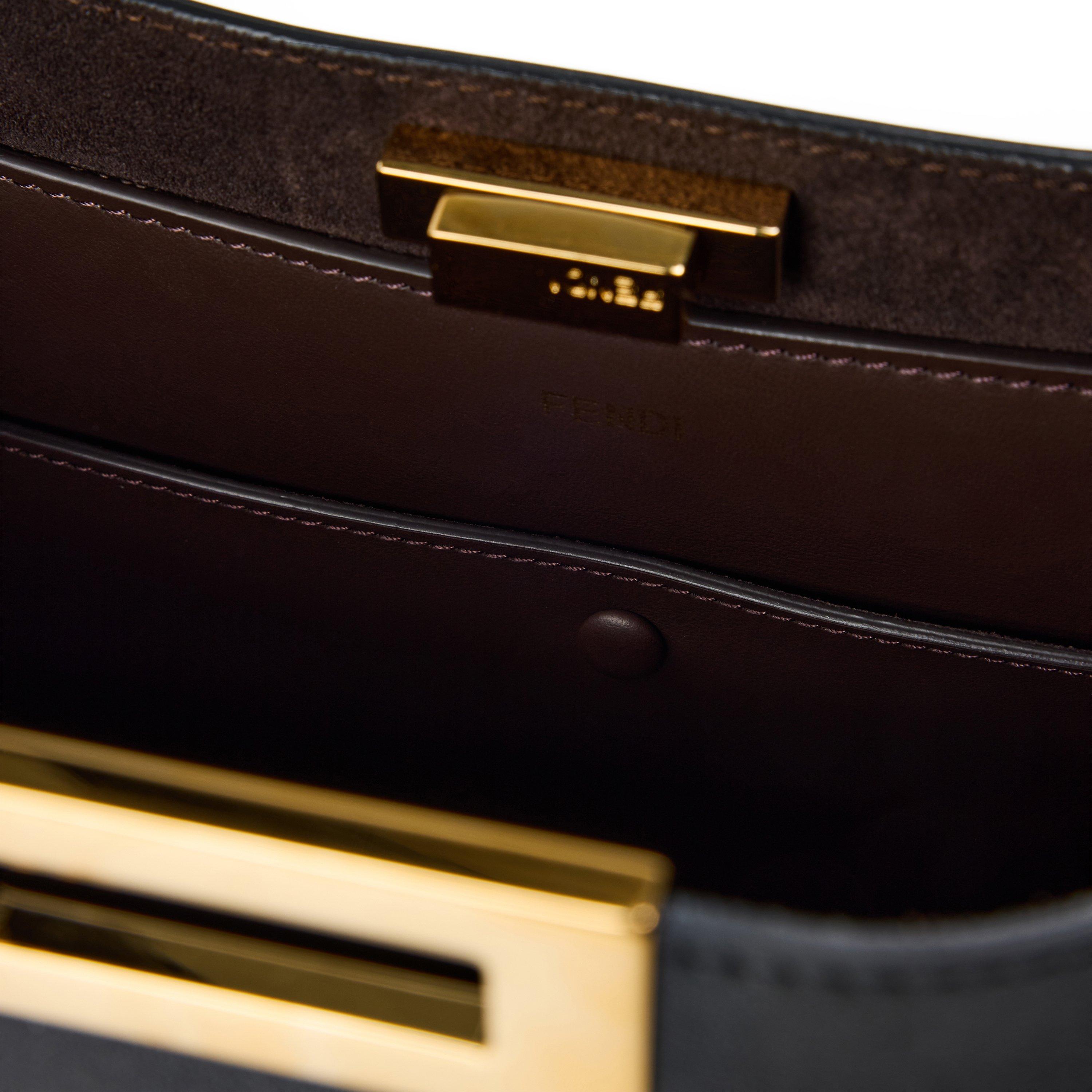Nero/Chocolate - Fendi - Women's Top Handle Bag - 5