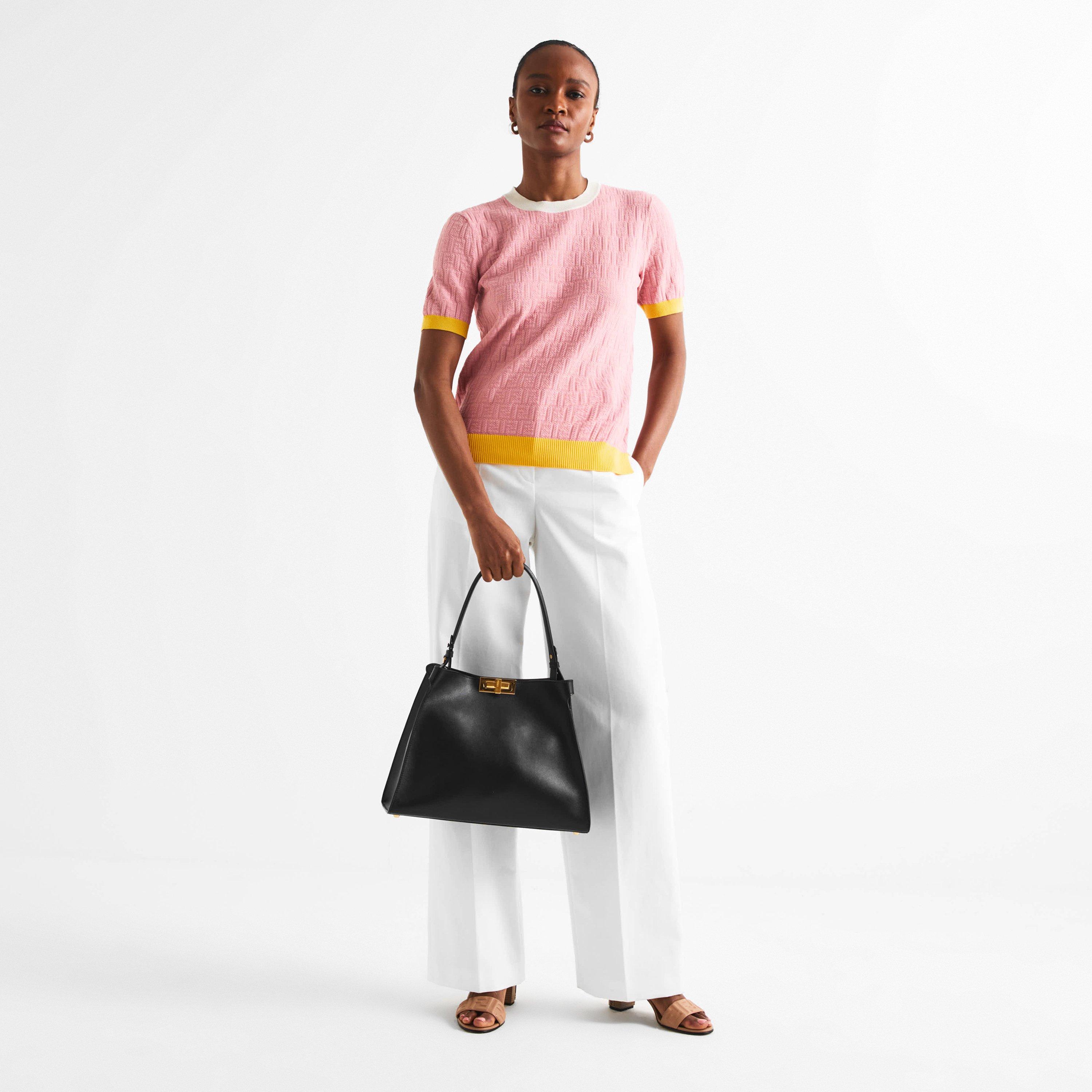 Nero/Chocolate - Fendi - Women's Top Handle Bag - 6