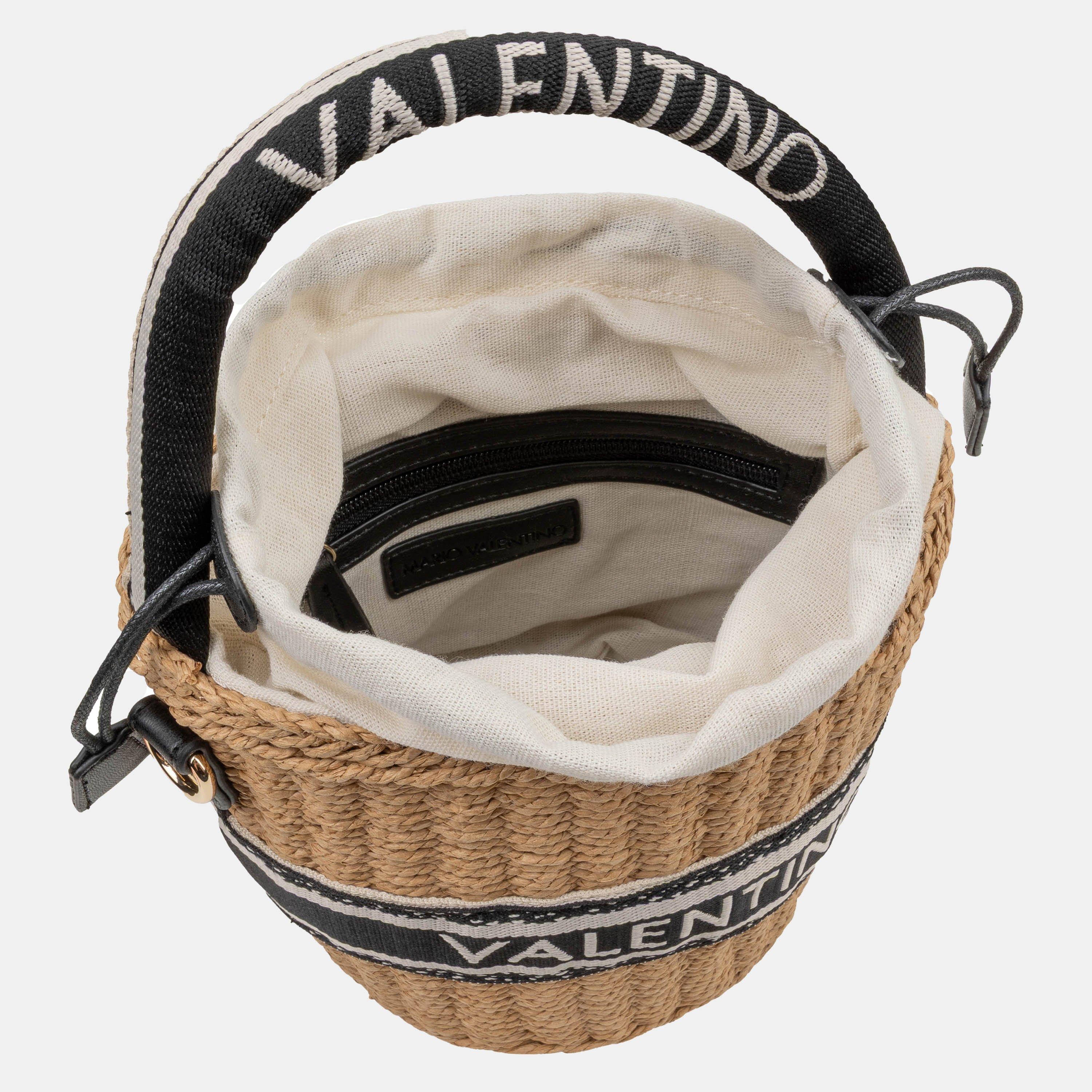 NATURALE/NERO - Valentino - Women's Straw Bag - 4