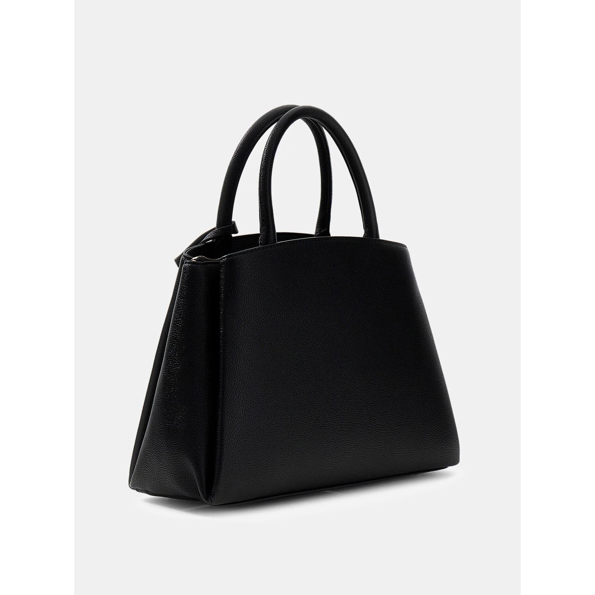 Black - Guess - Women's Isola 3 Comp Satchel Top Handle Bag - 2