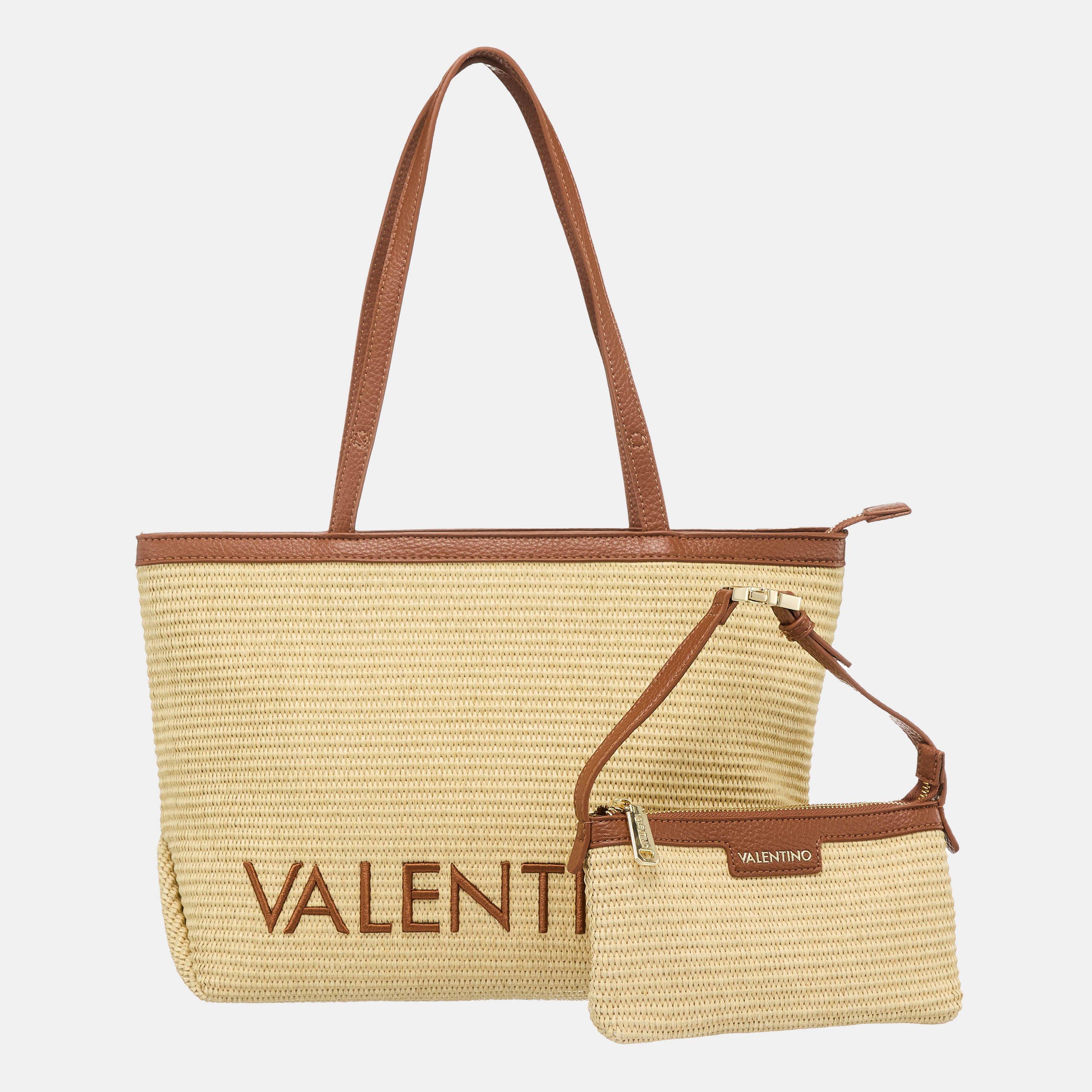 Nat/Cucio - Valentino - Women's Straw Bag - 1