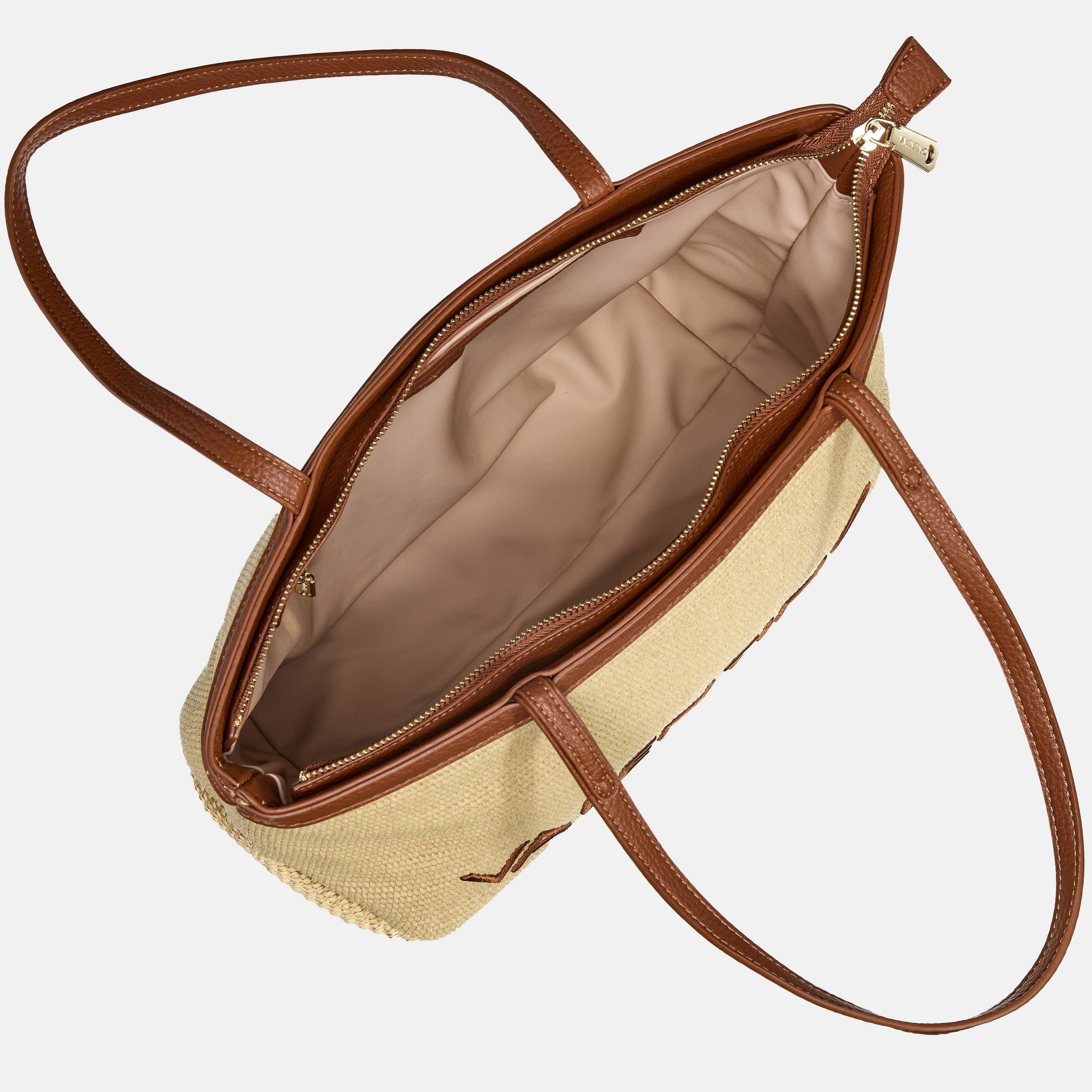 Nat/Cucio - Valentino - Women's Straw Bag - 5