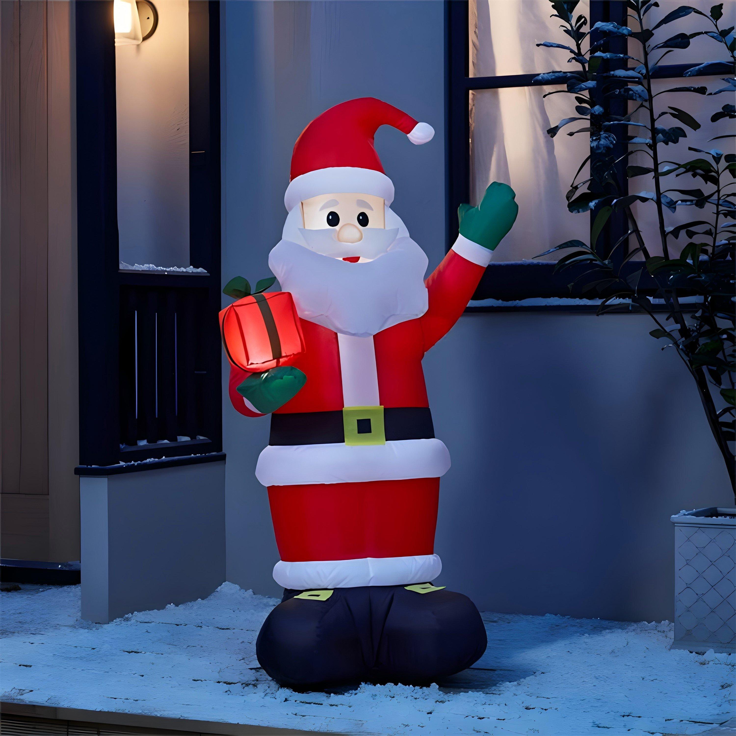 The Spirit Of Christmas 4ft Inflatable 54 santa one size