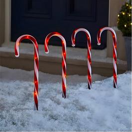 The Spirit Of Christmas 4pk Stake Light 54 Candy Cane One Size