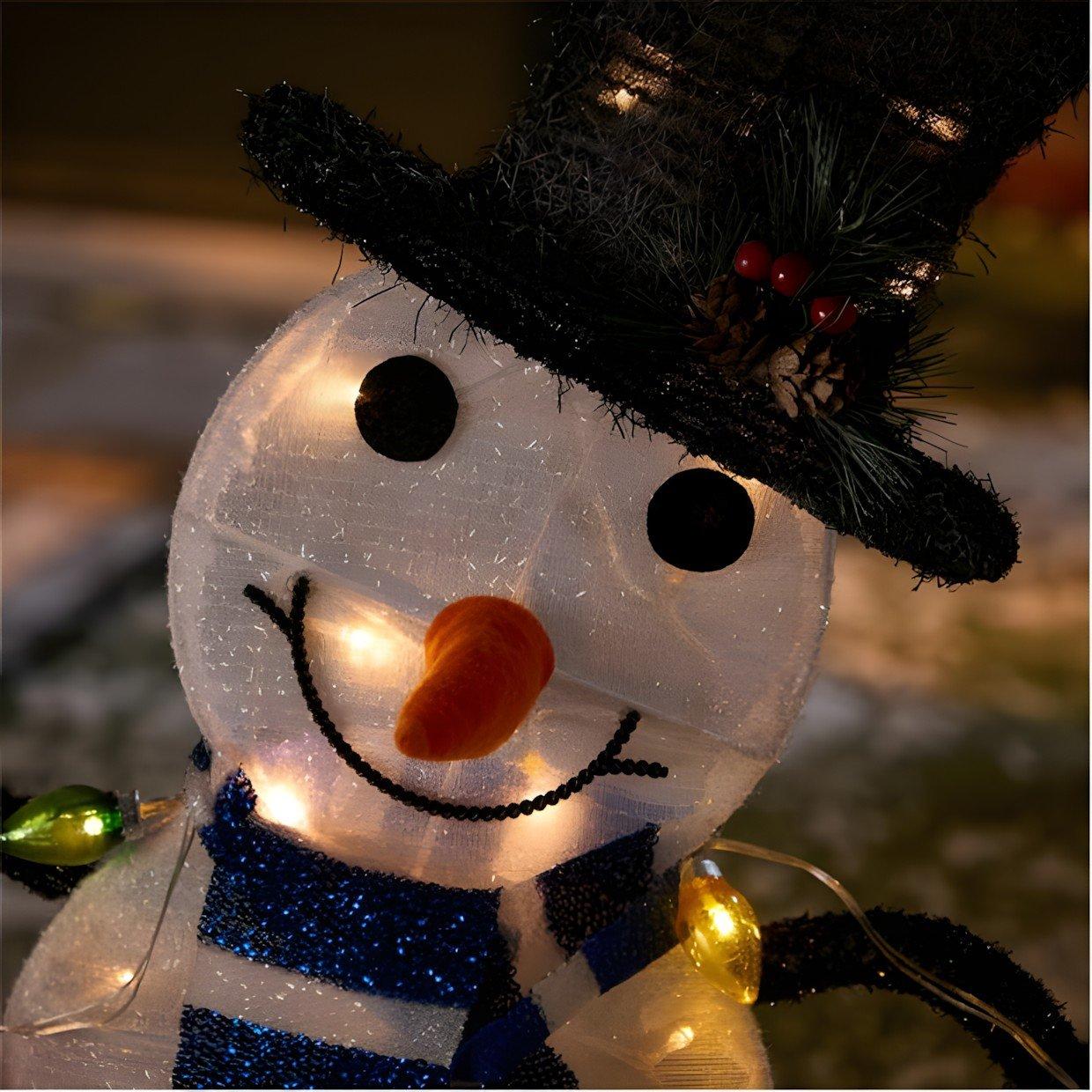 Blanc - The Spirit Of Christmas - Outdoor  Snowman Family 54 White One Size - 2