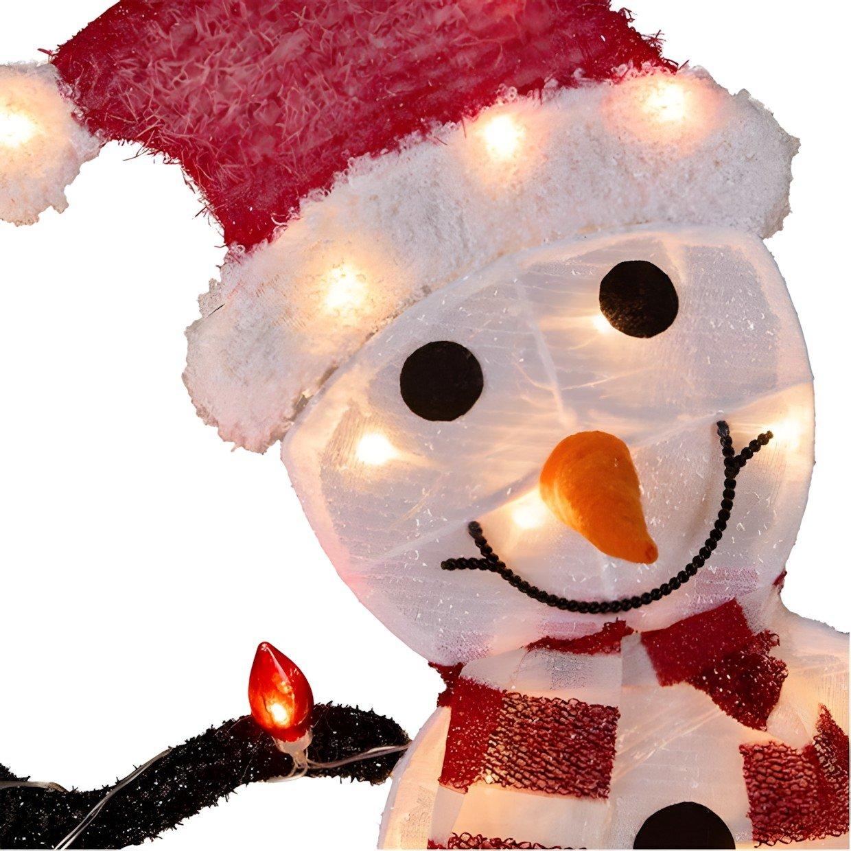 Blanc - The Spirit Of Christmas - Outdoor  Snowman Family 54 White One Size - 5