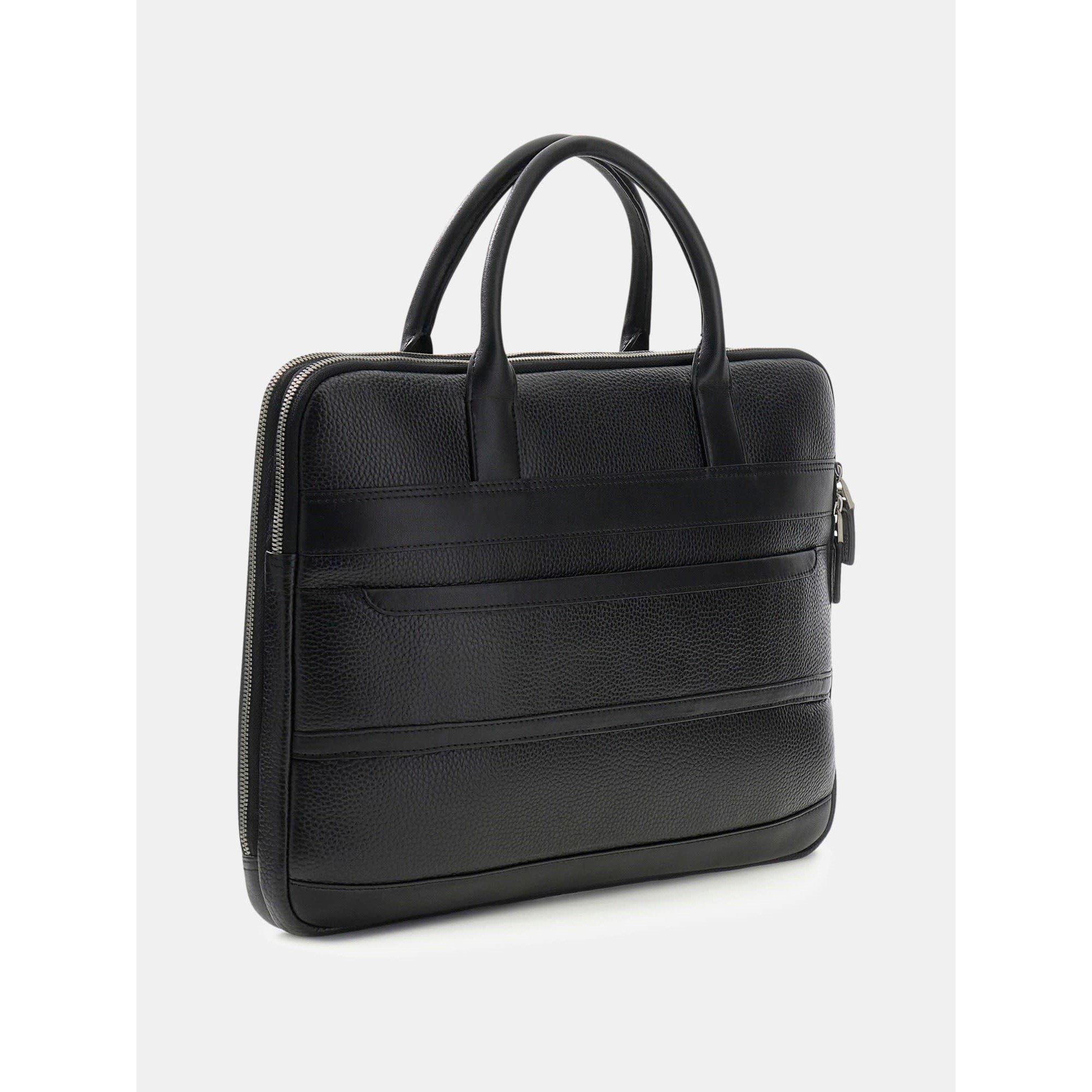 Black - Guess - Men's Monaco Laptop Bag - 2