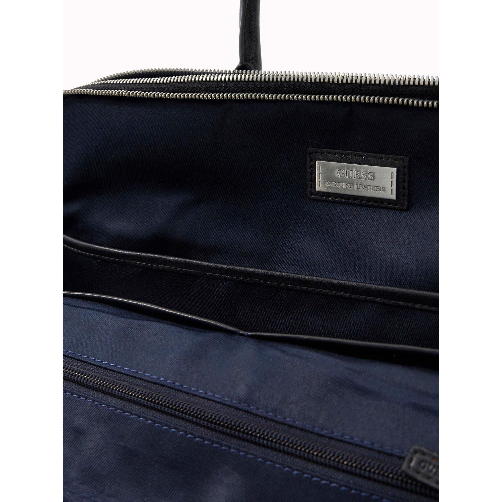 Black - Guess - Men's Monaco Laptop Bag - 4