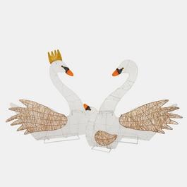 The Spirit Of Christmas 3pc OD Swans 54 White One Size