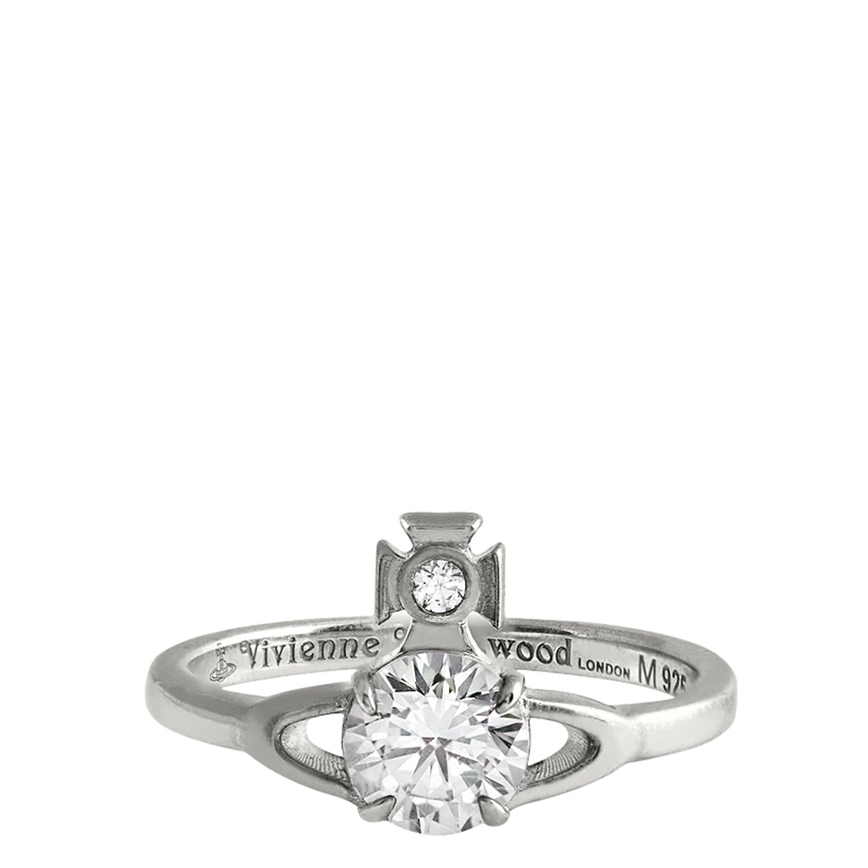 Platinum - Vivienne Westwood - Women's Orb Reina Petite Ring - 1