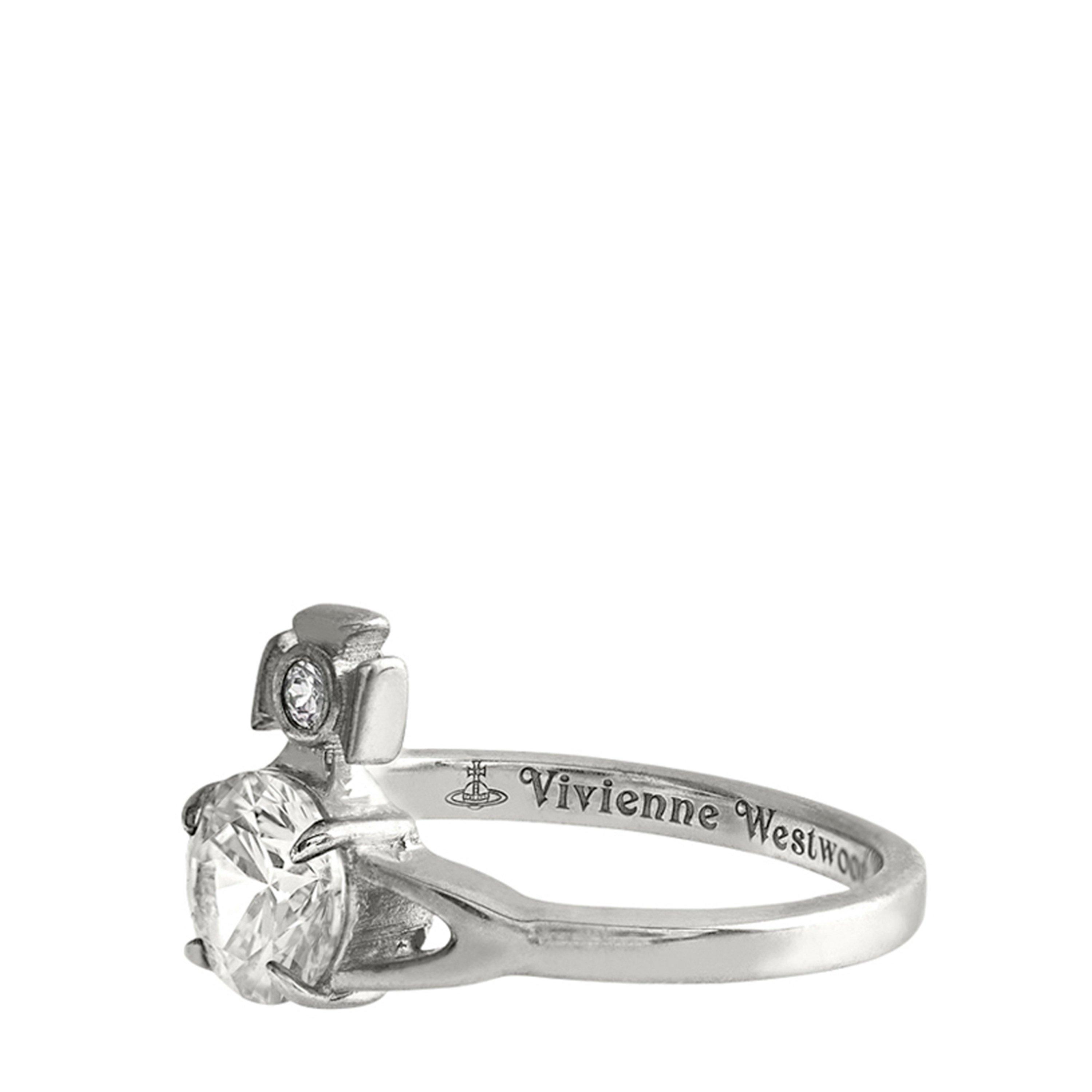 Platinum - Vivienne Westwood - Women's Orb Reina Petite Ring - 2