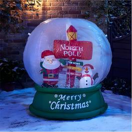 The Spirit Of Christmas Inflatable Globe 54 Xmas Scene One Size