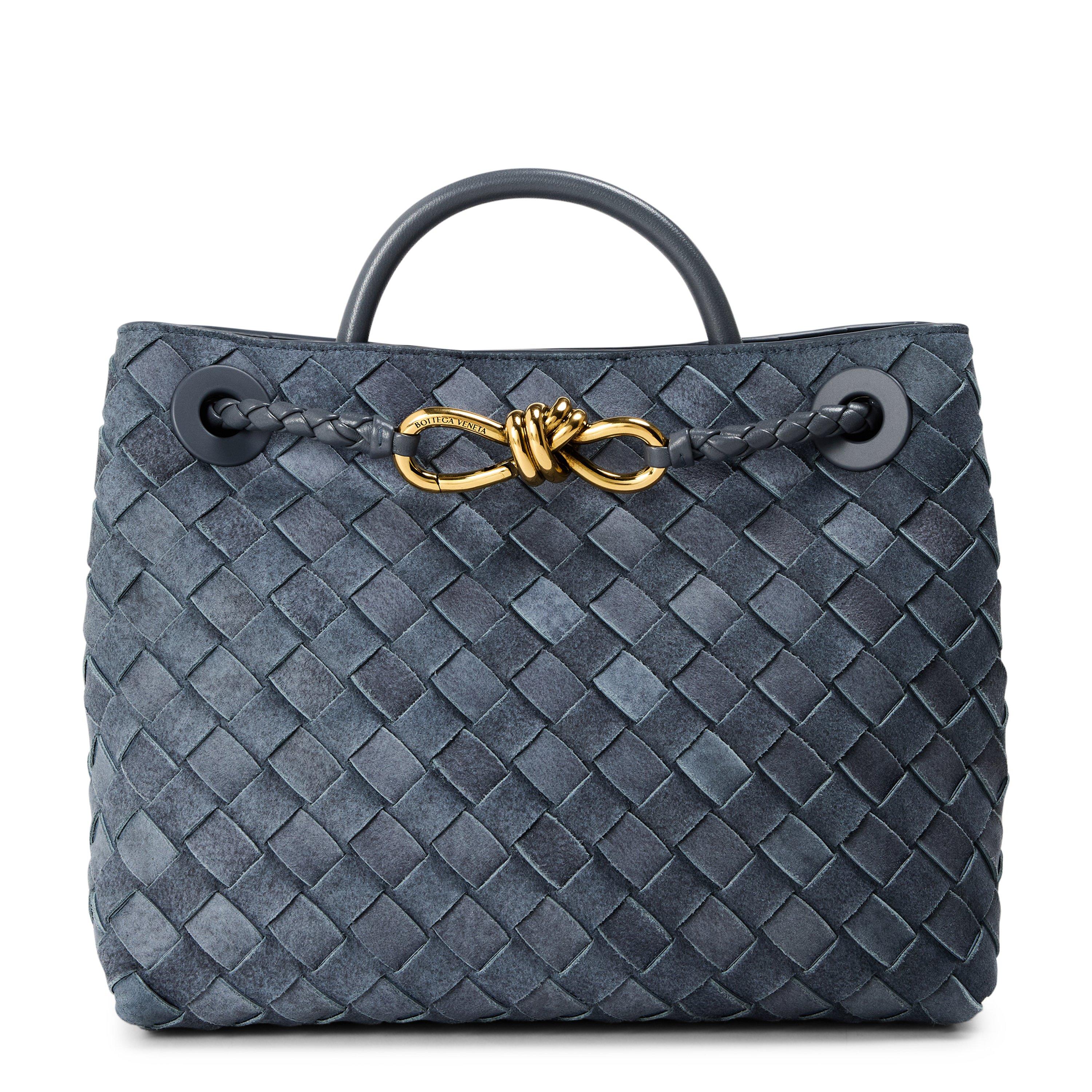 Cloudy Indigo - Bottega Veneta - BV Sm Suede Andiamo Ld62 - 1