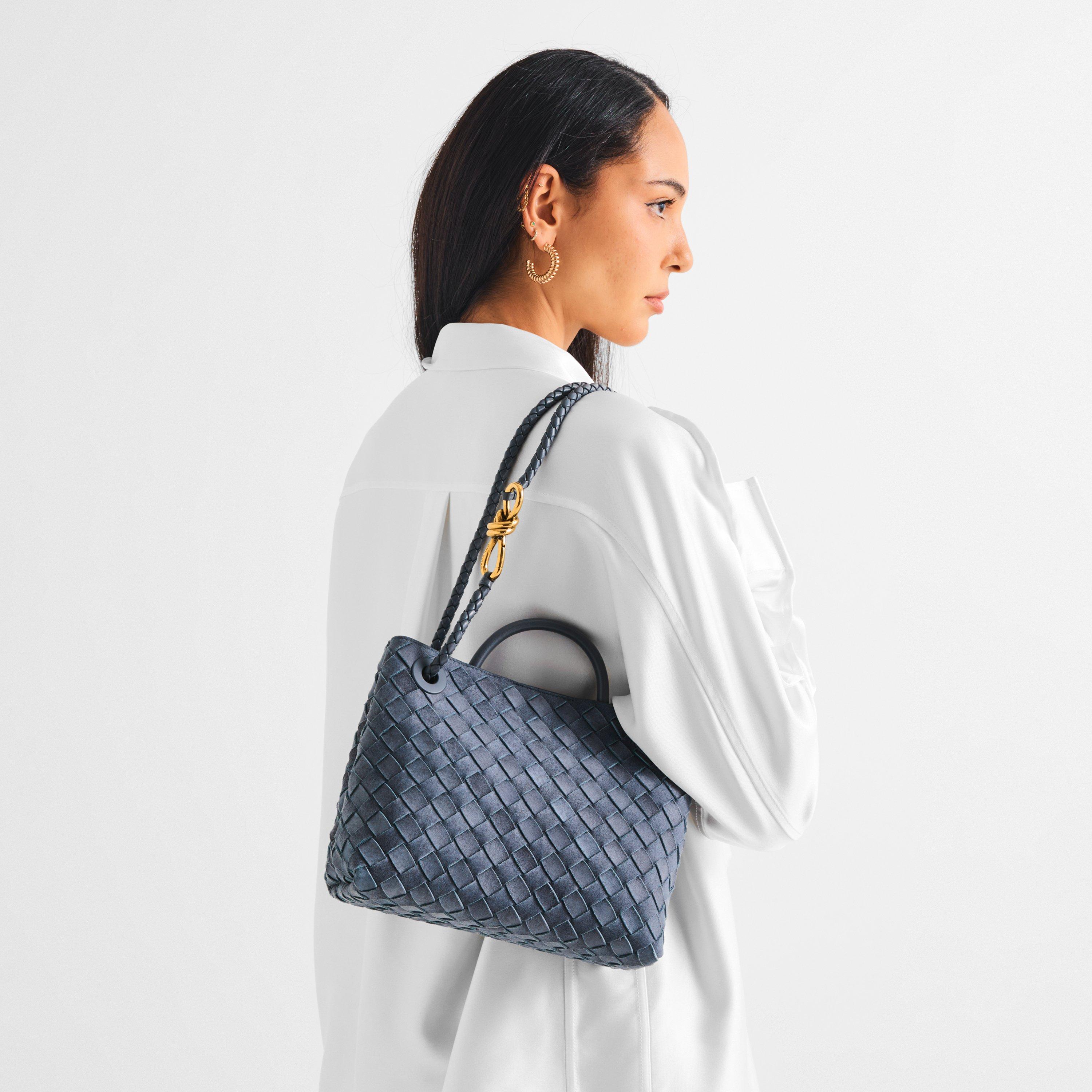 Cloudy Indigo - Bottega Veneta - BV Sm Suede Andiamo Ld62 - 3