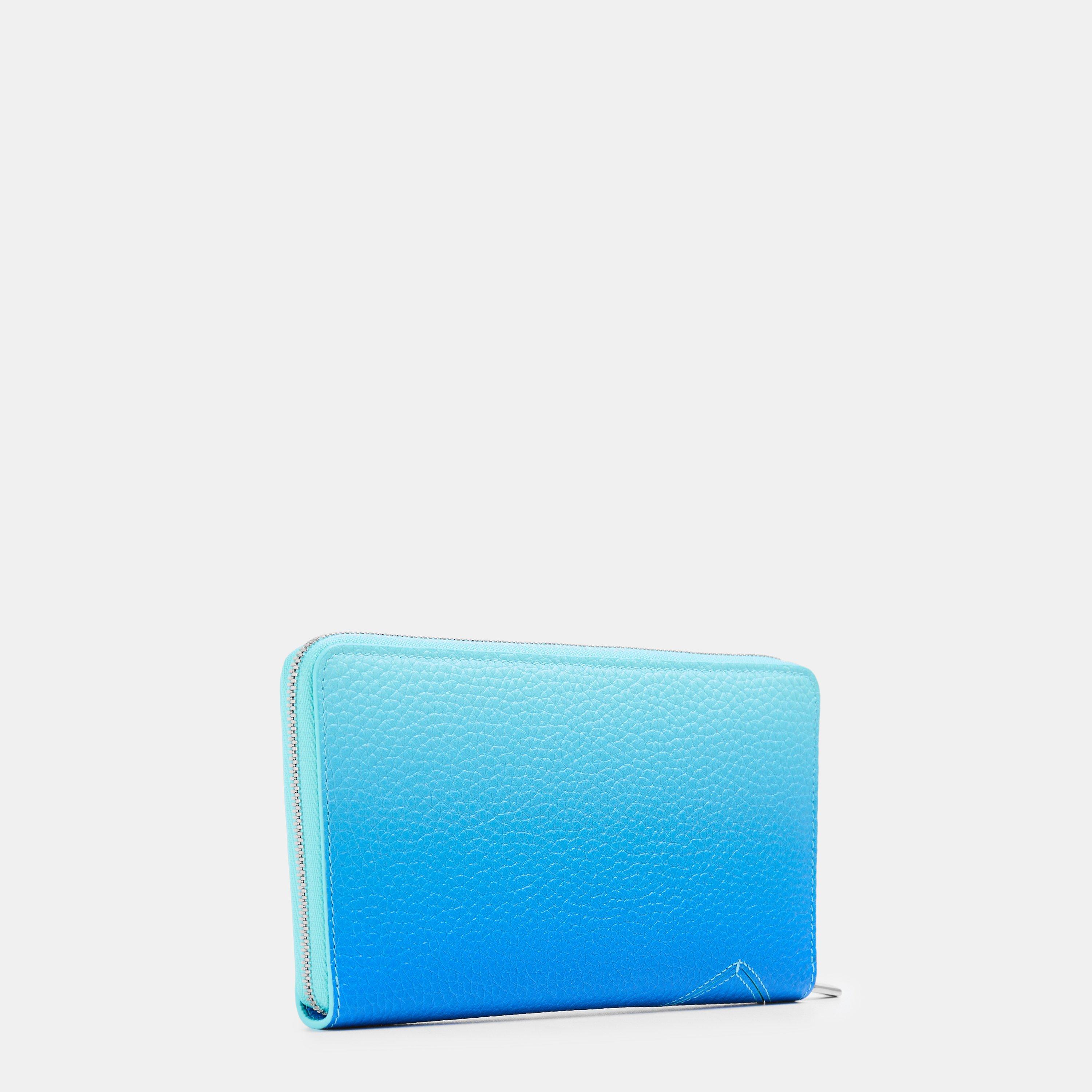 Blue - Tiffany - Large Zipped Wallet - 2