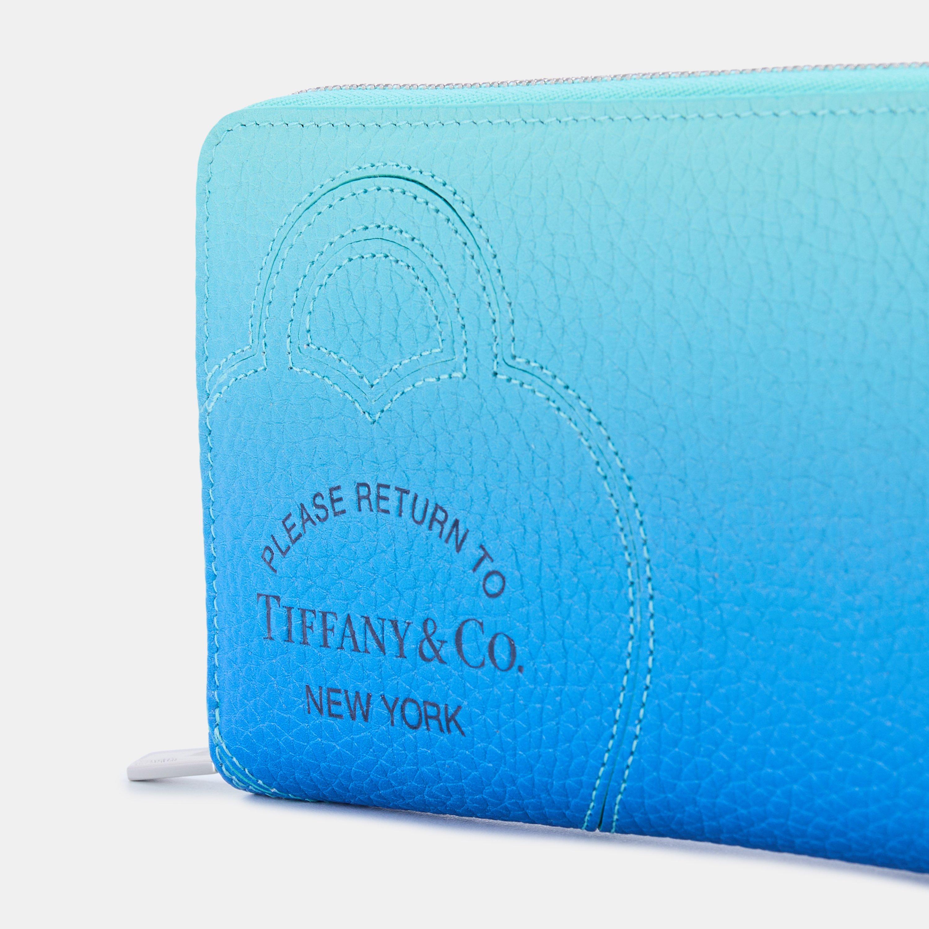 Blue - Tiffany - Large Zipped Wallet - 3