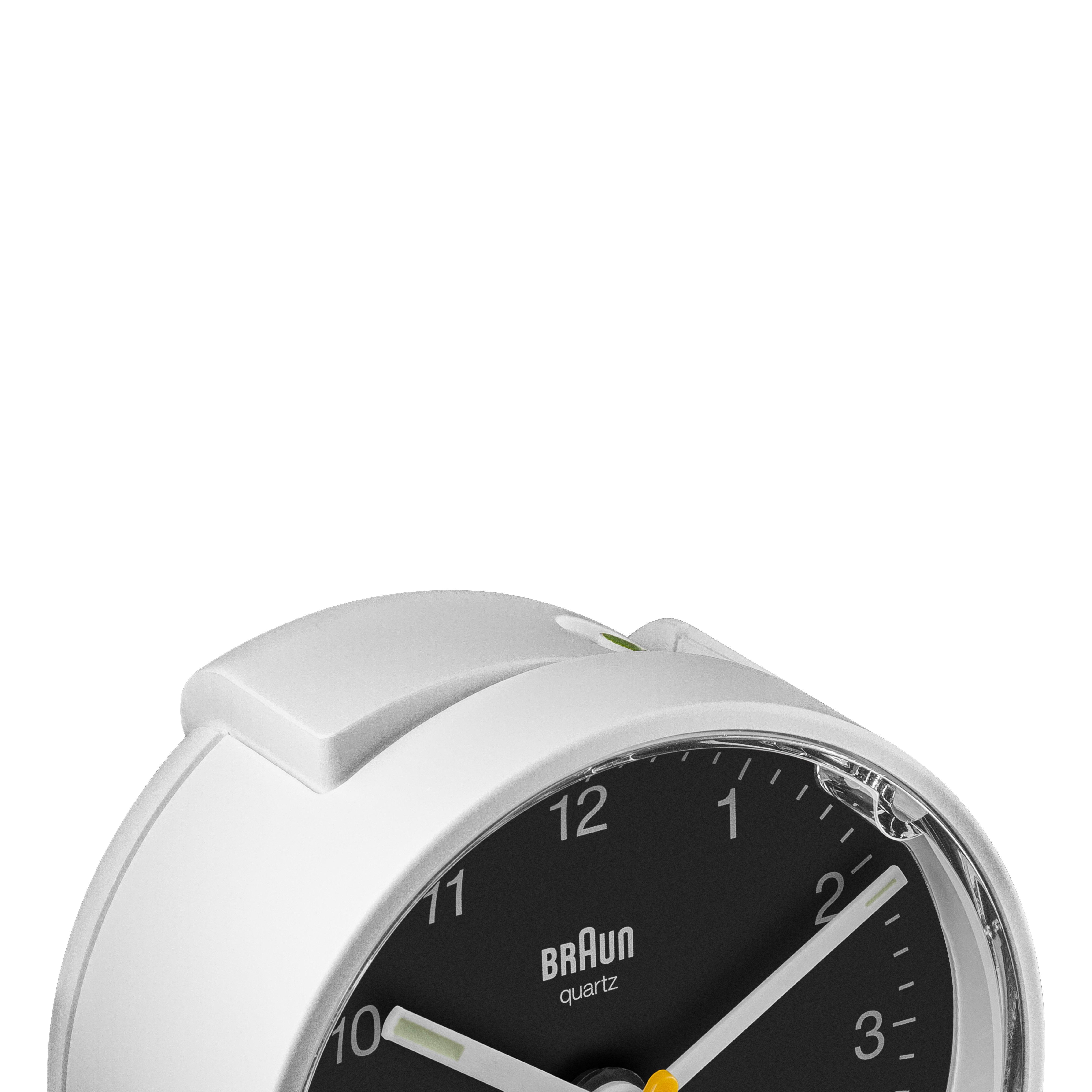White - Braun Clocks - Classic Analogue Alarm Clock with Snooze and Quiet Quartz Movement - 5