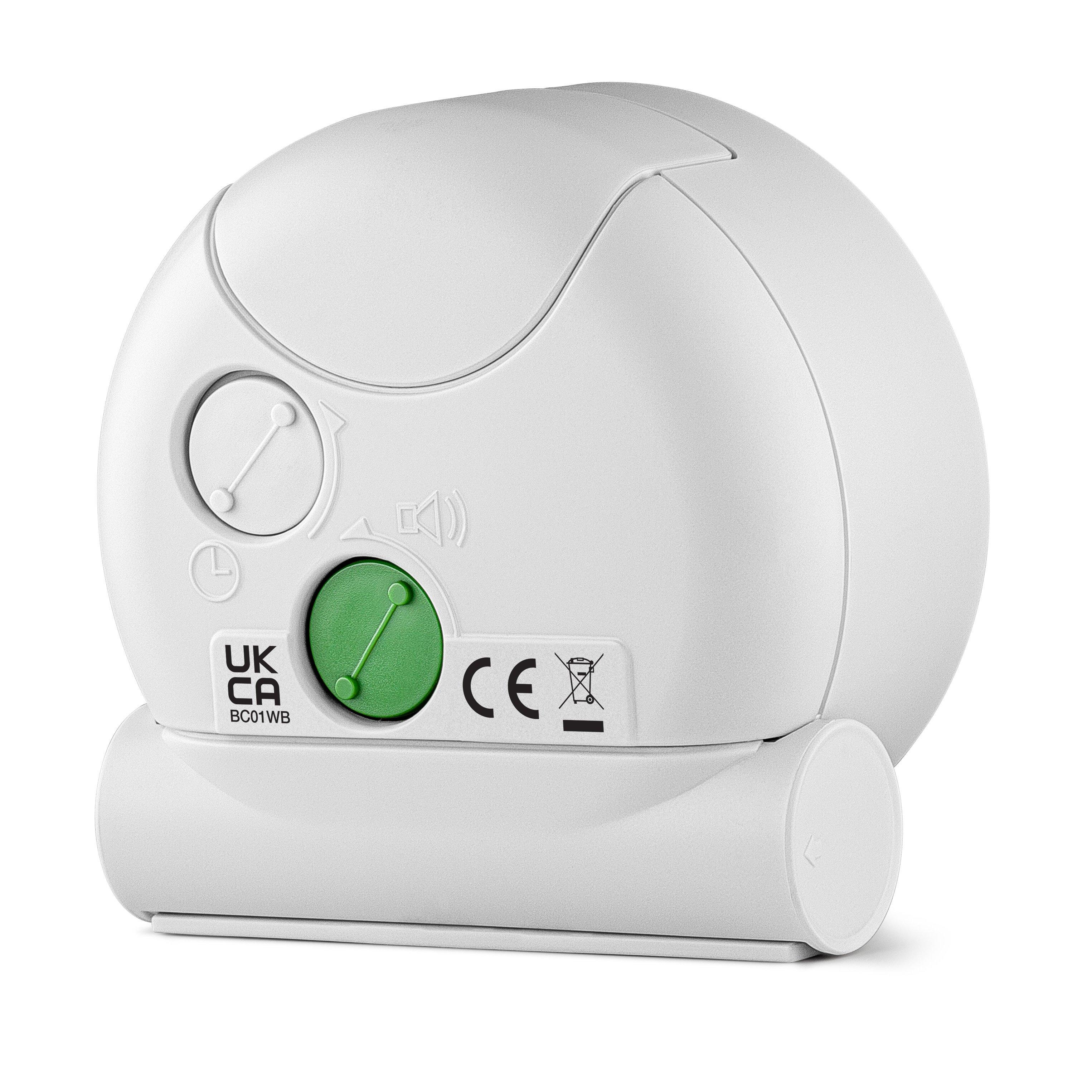 White - Braun Clocks - Classic Analogue Alarm Clock with Snooze and Quiet Quartz Movement - 6