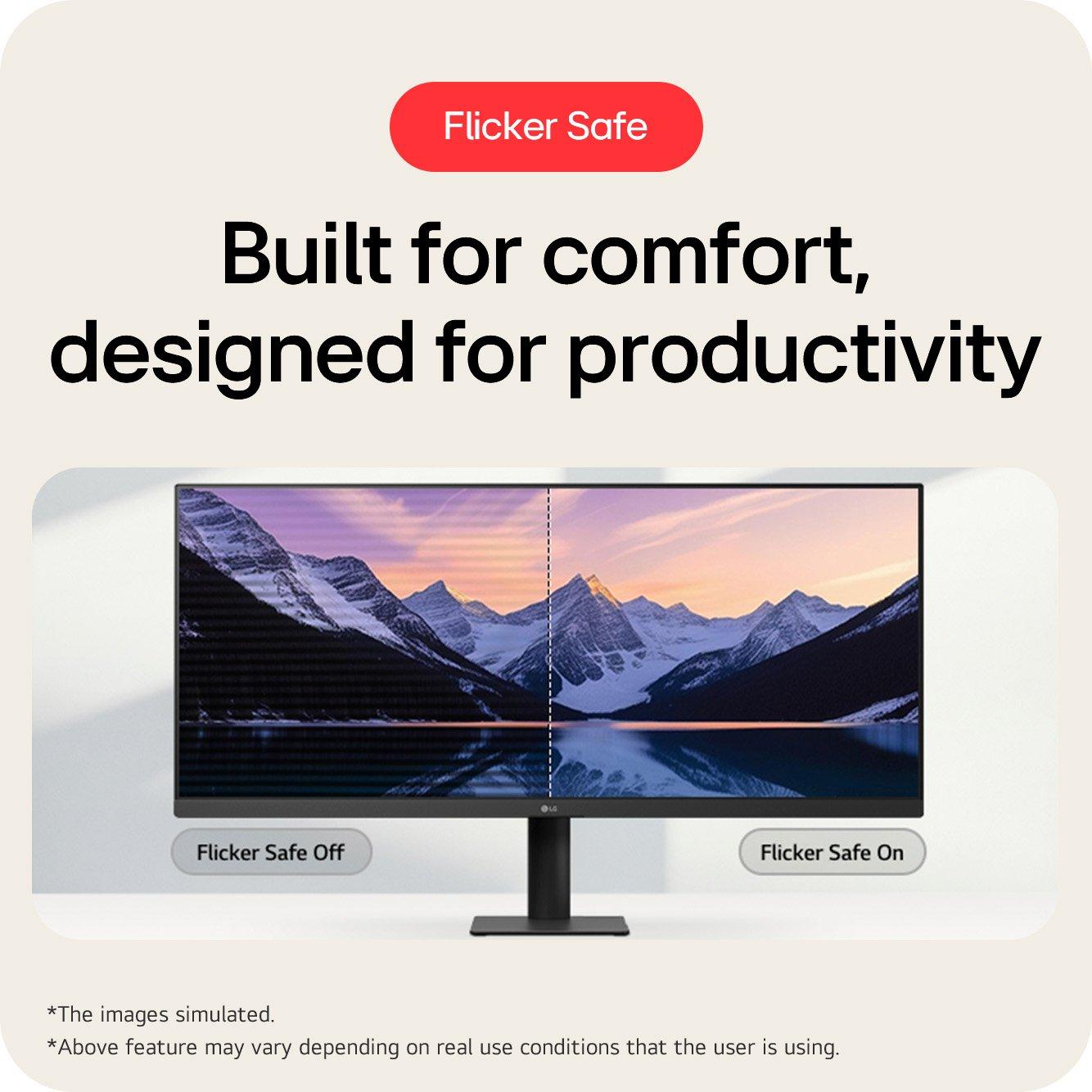 Black - LG - LG 34U511A-B 34 Inch UltraWide 21:9 100Hz IPS Monitor - 15