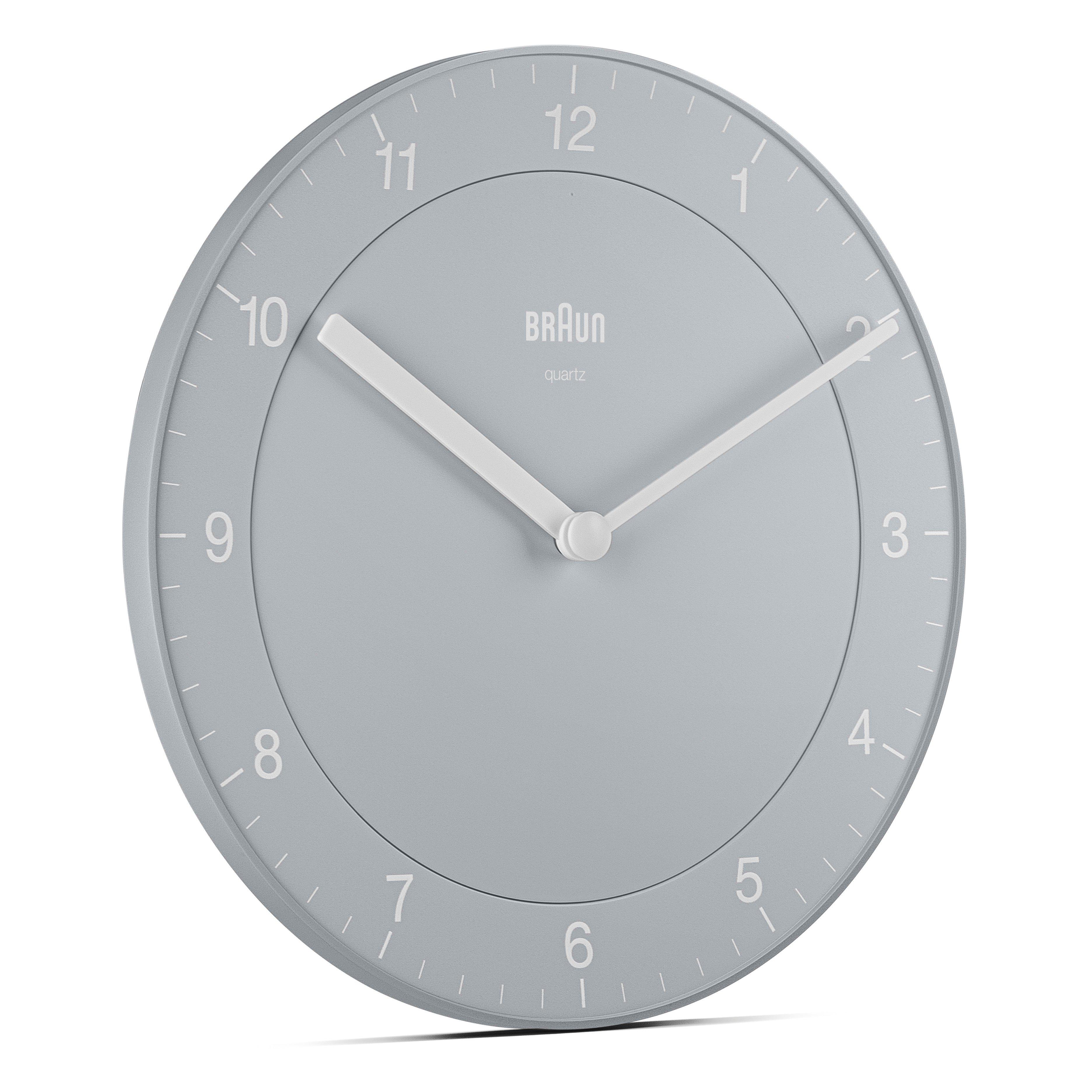 White - Braun Clocks - Classic Analogue Wall Clock with Quiet Quartz Movement - 2