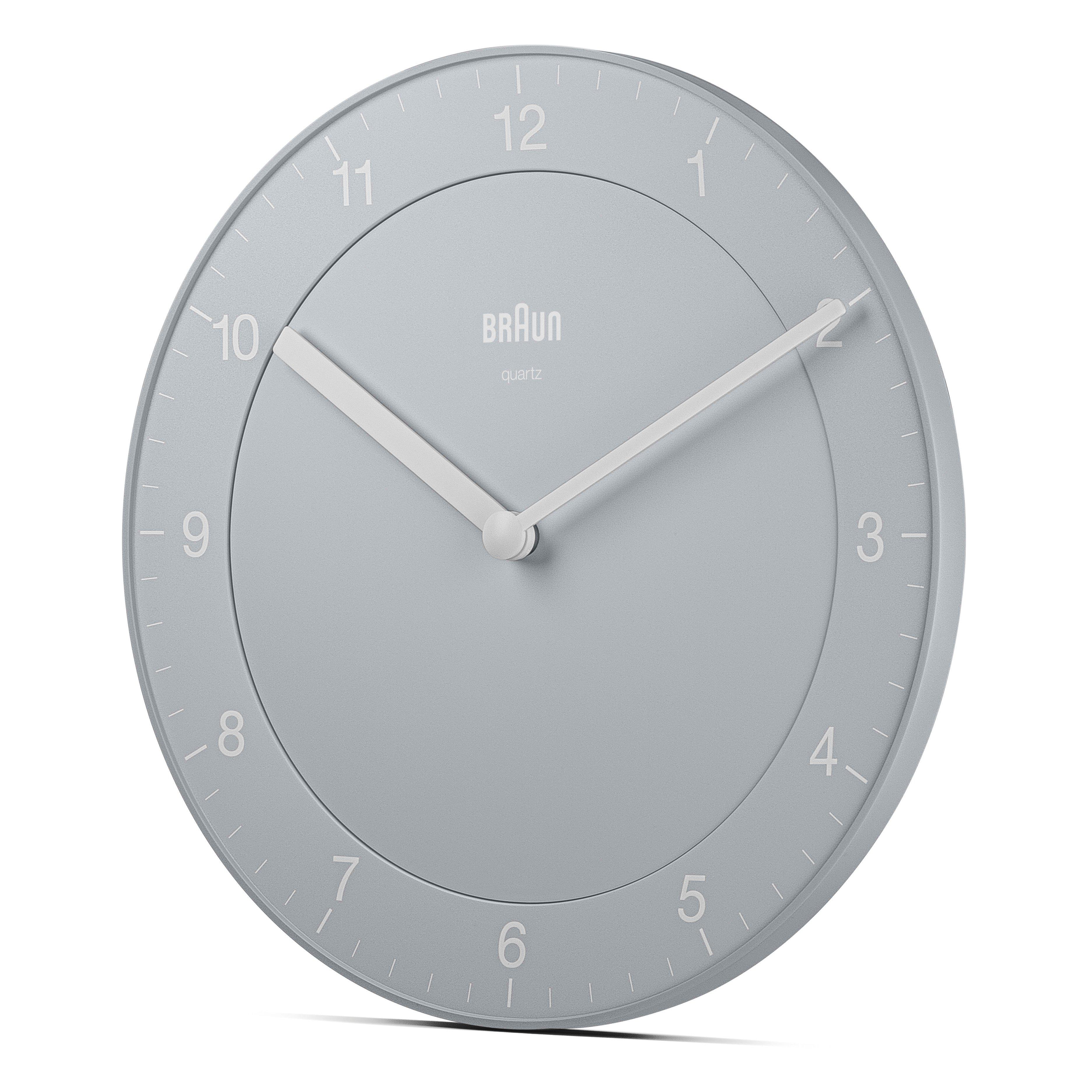 White - Braun Clocks - Classic Analogue Wall Clock with Quiet Quartz Movement - 3