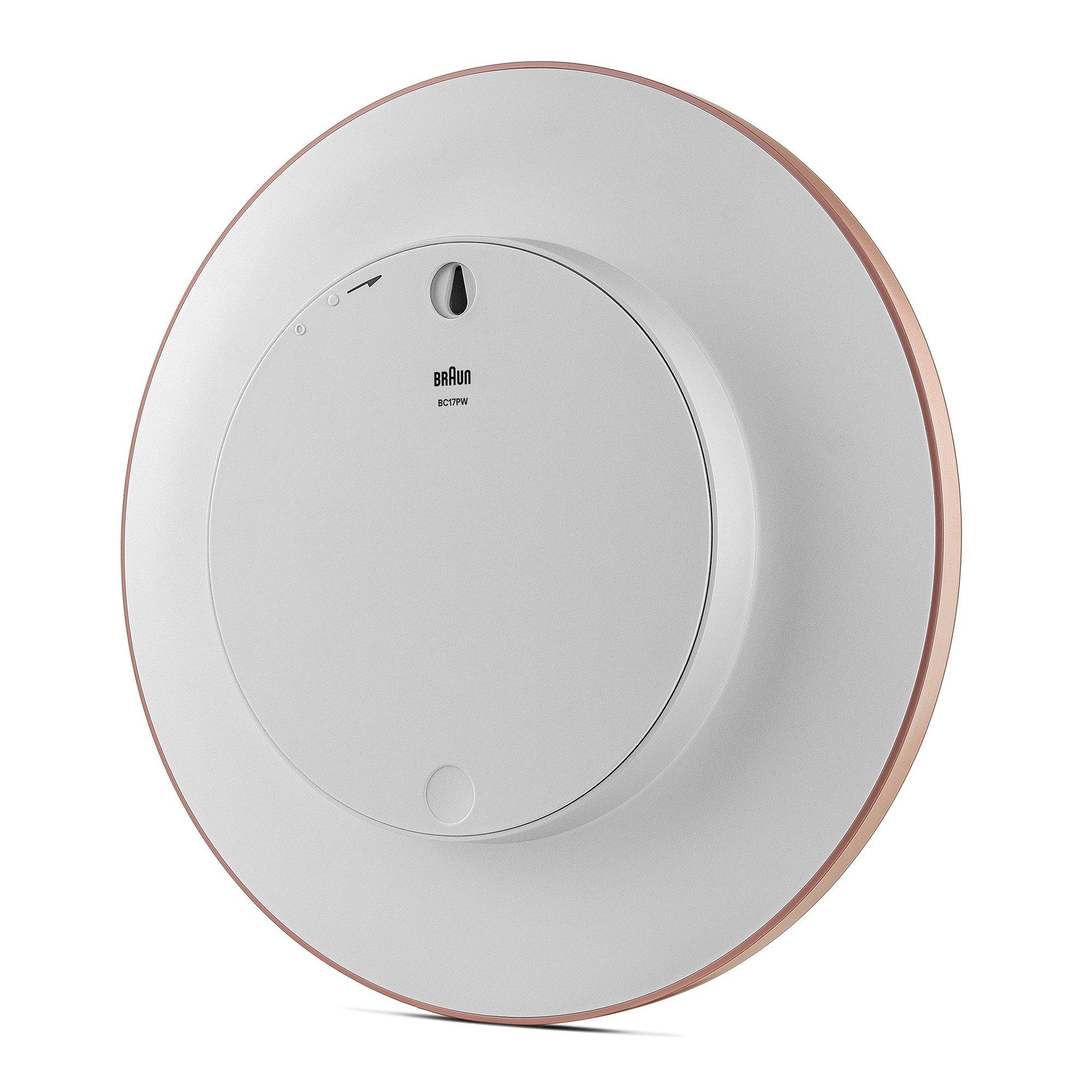 Weiß - Braun Clocks - Classic Large Analogue Wall Clock with Silent Sweep Movement - 5